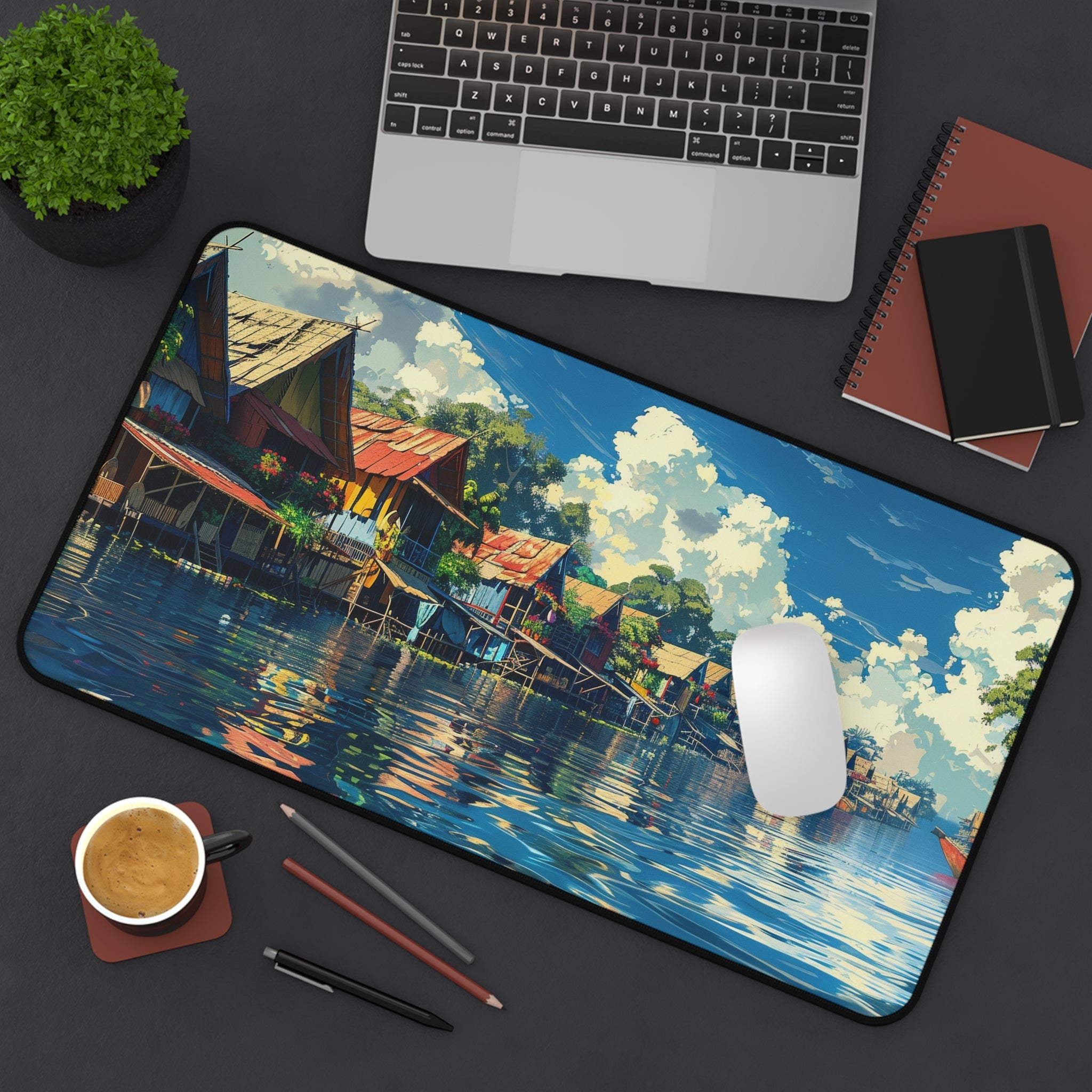 Floating Village Serenity Desk Mat