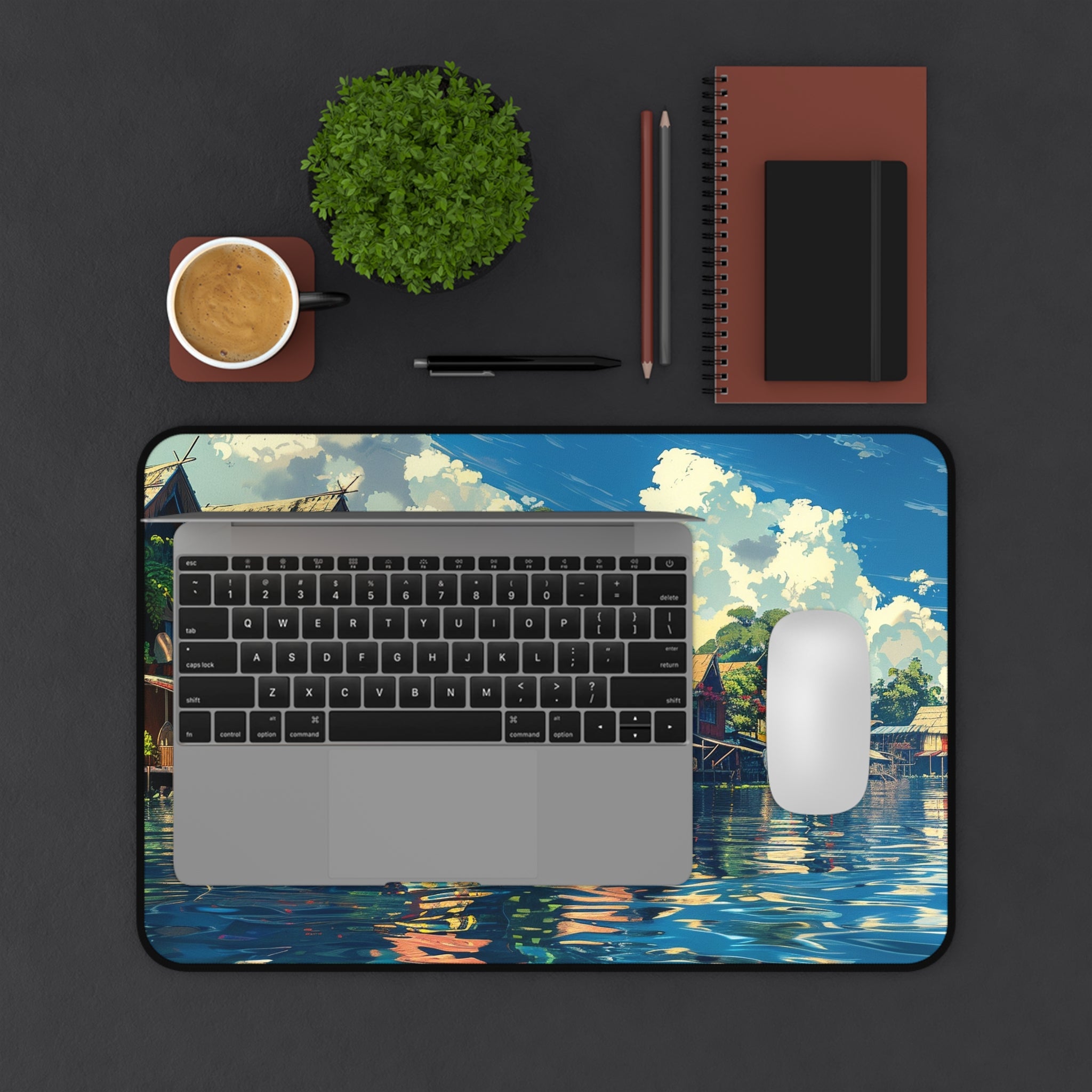 Floating Village Serenity Desk Mat