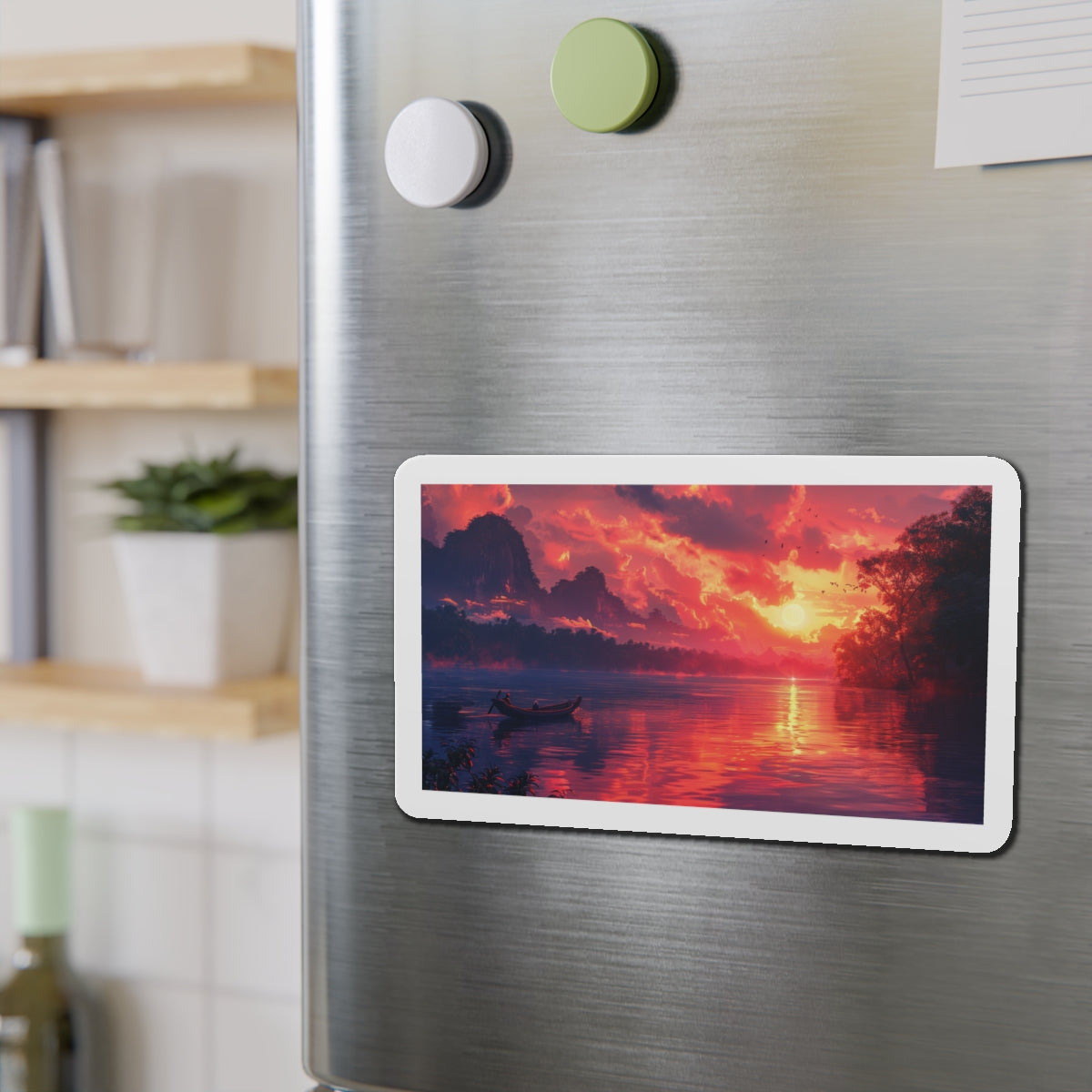 Mekong River Sunset Magnet