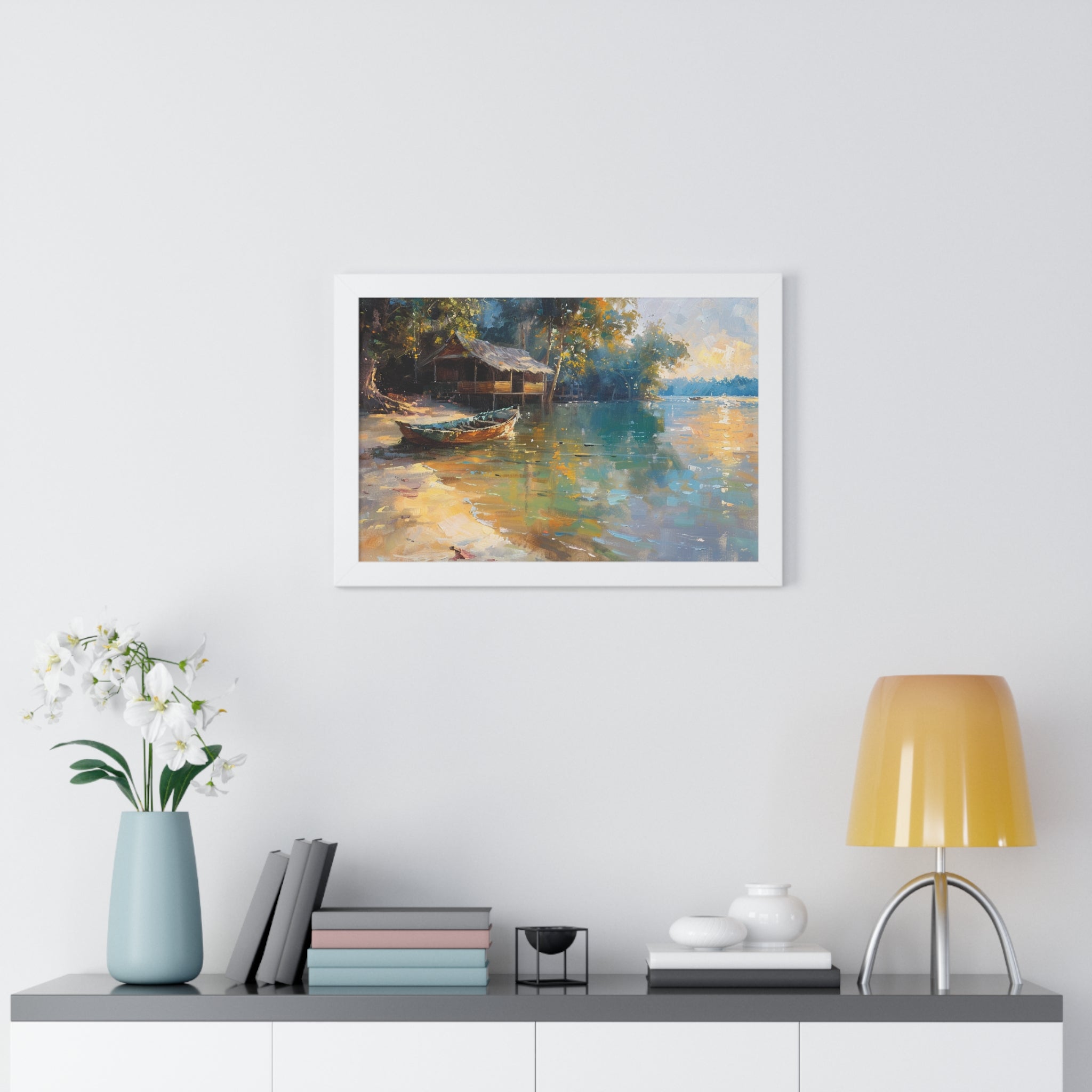 Fishing Village Framed Poster