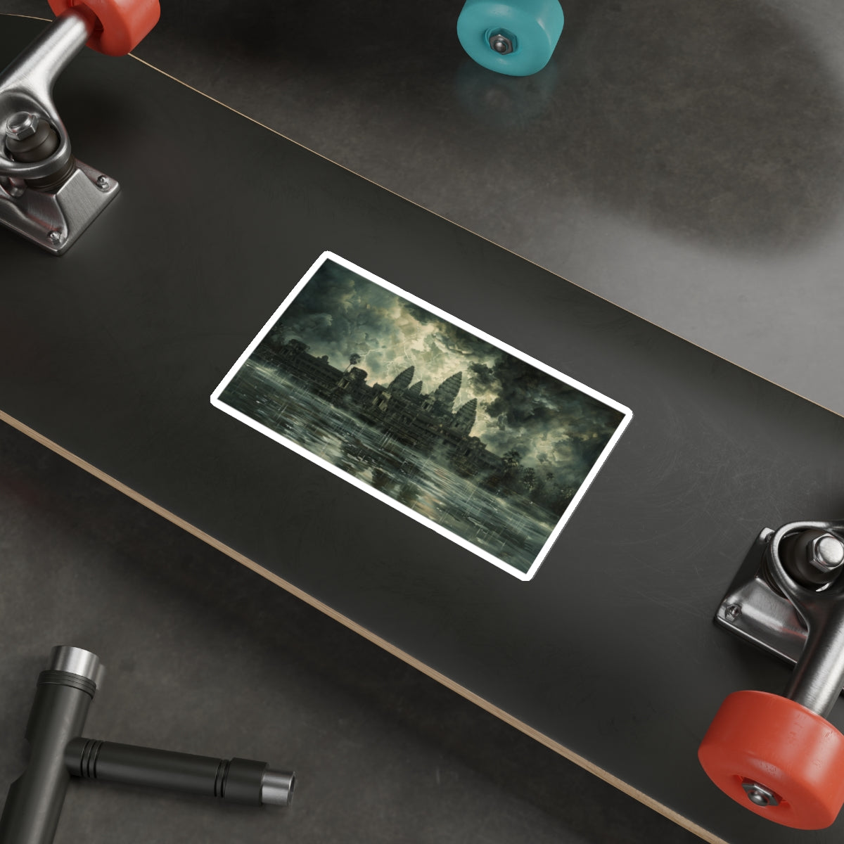 Stormy Majesty at Angkor Wat Sticker (Premium)