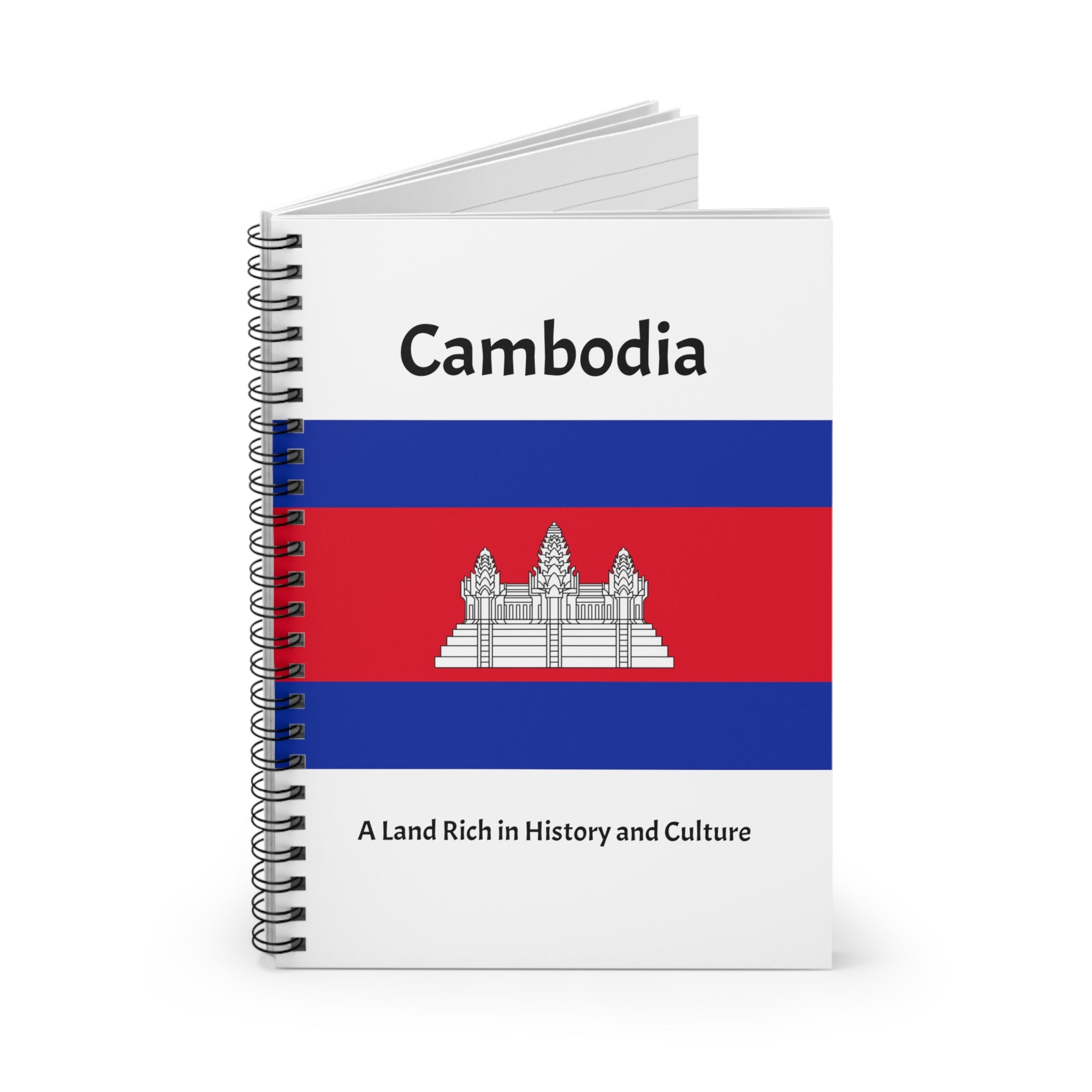 Cambodia: A Land Rich in History and Culture Spiral Notebook