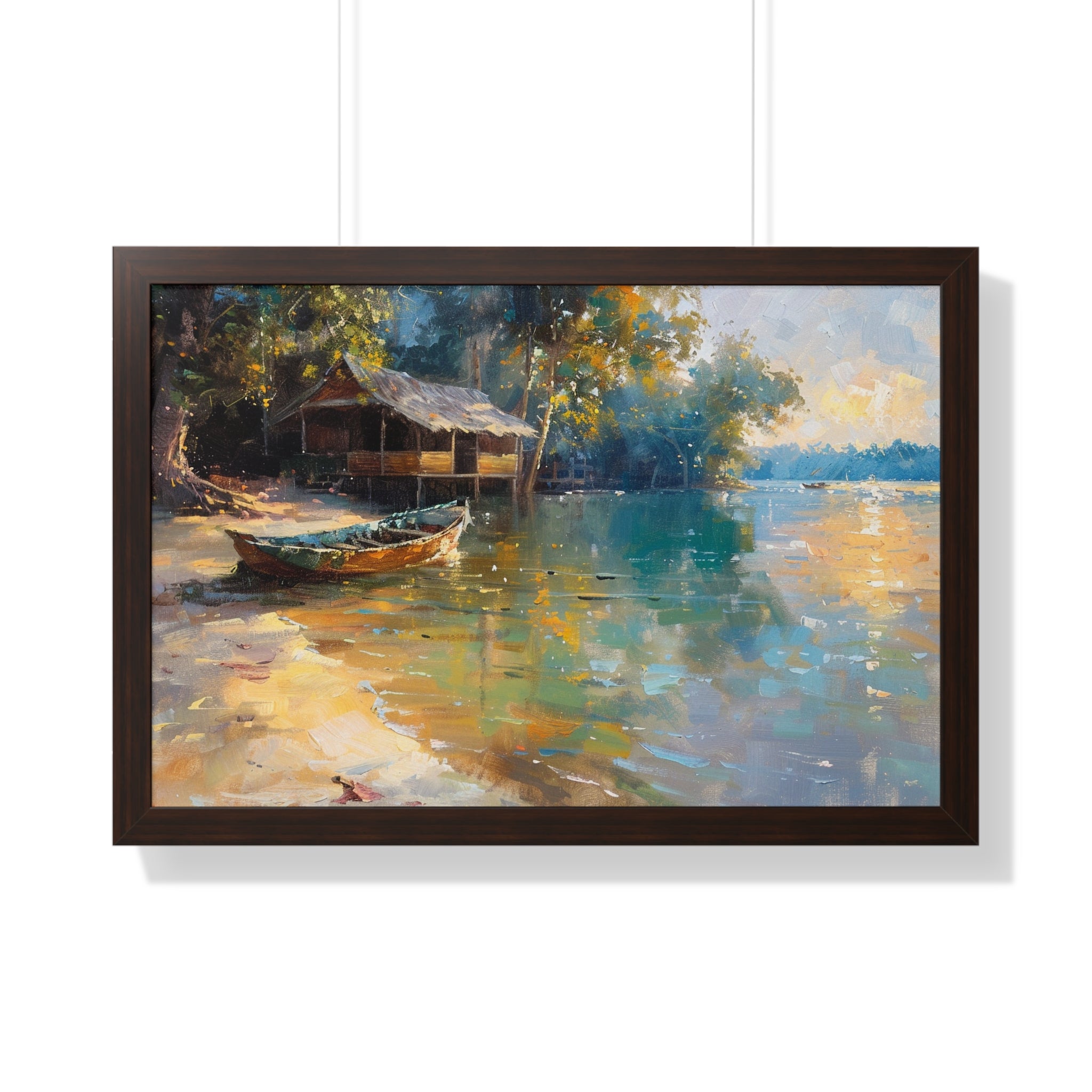 Fishing Village Framed Poster