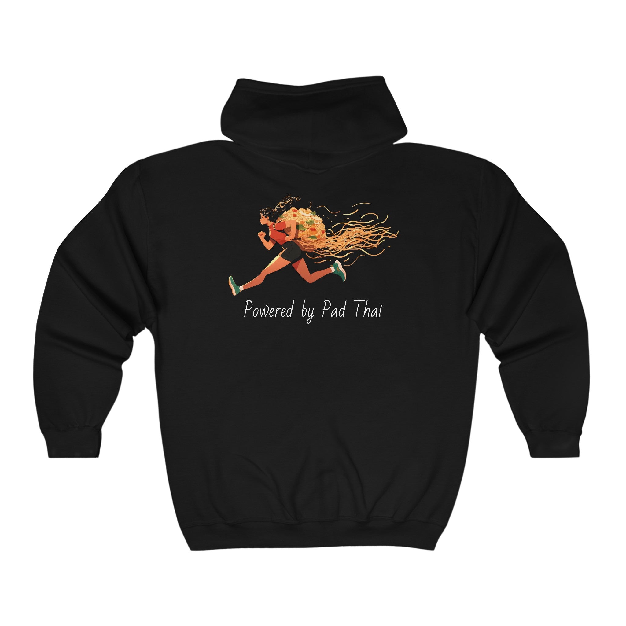 Powered by Pad Thai - Full Zip Hooded Sweatshirt