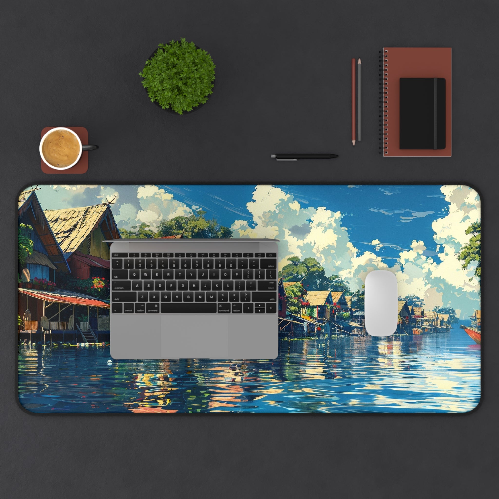 Floating Village Serenity Desk Mat