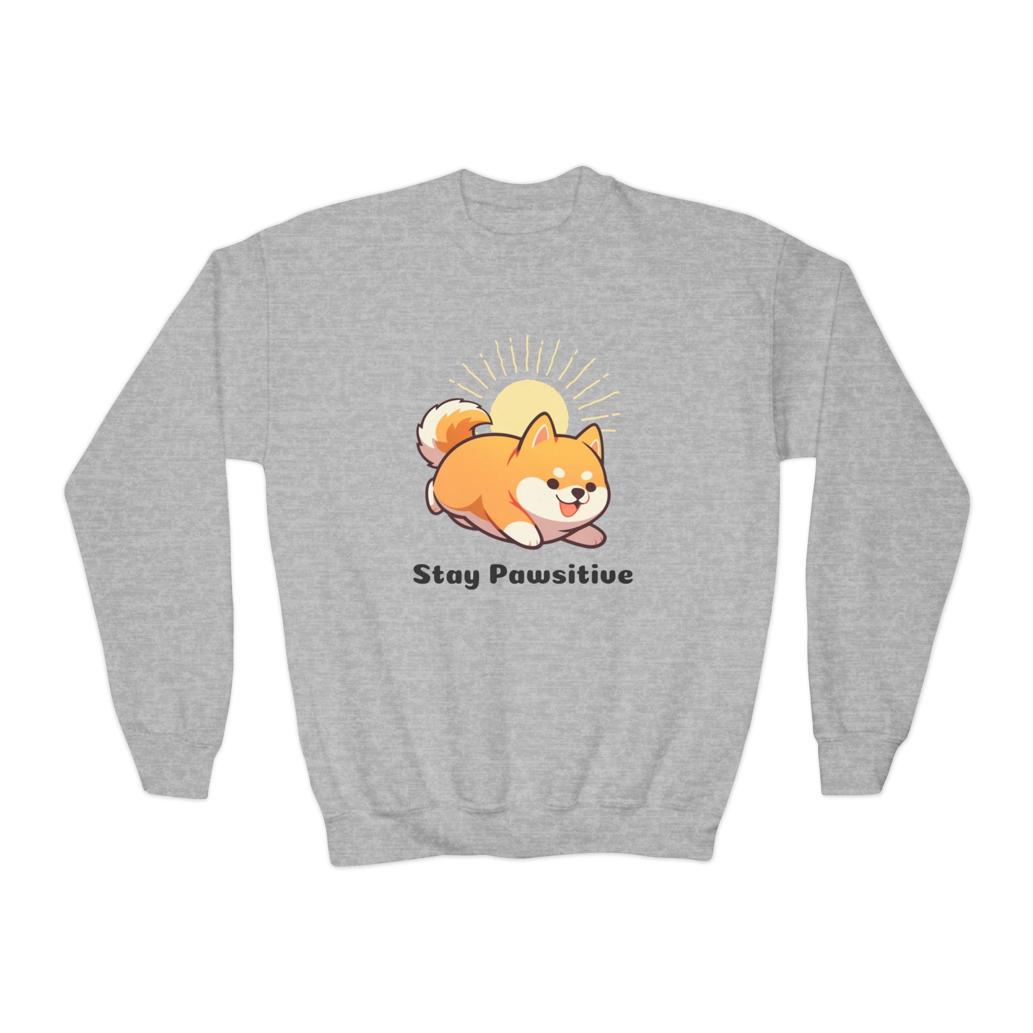 Stay Pawsitive - Youth Crewneck Sweatshirt