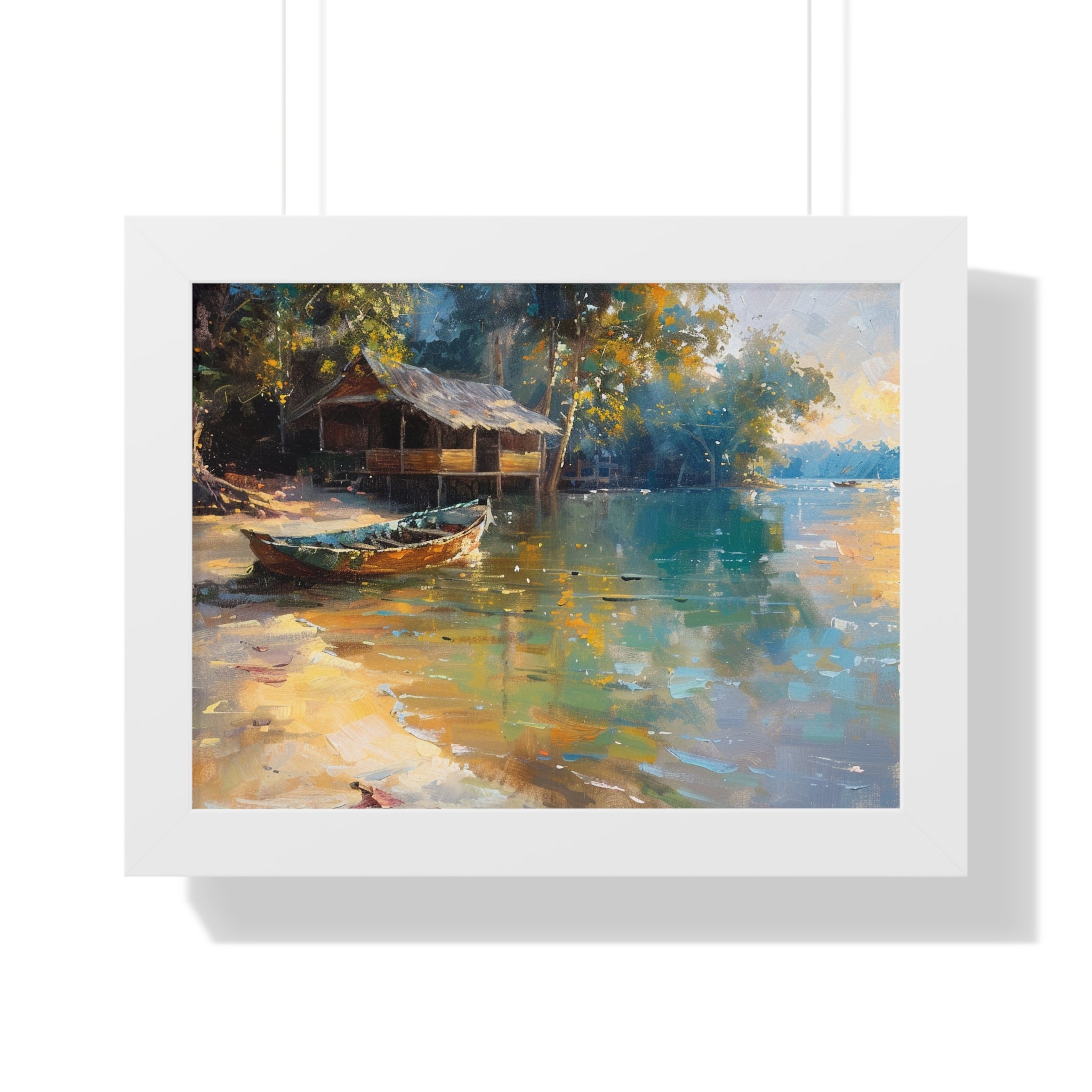 Fishing Village Framed Poster