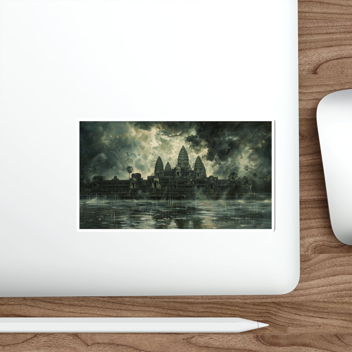 Stormy Majesty at Angkor Wat Sticker (Premium)