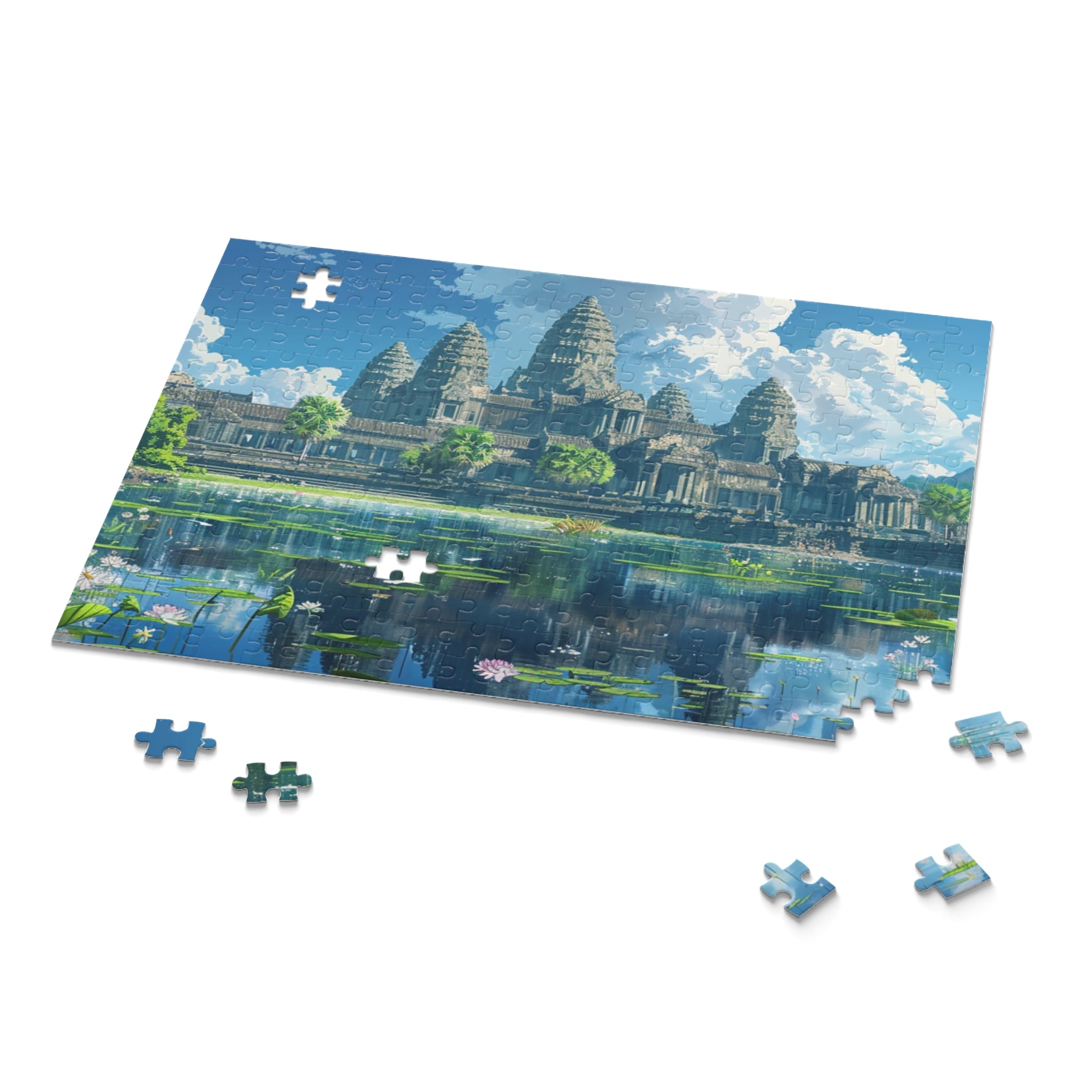 Daytime Serenity at Angkor Wat Puzzle