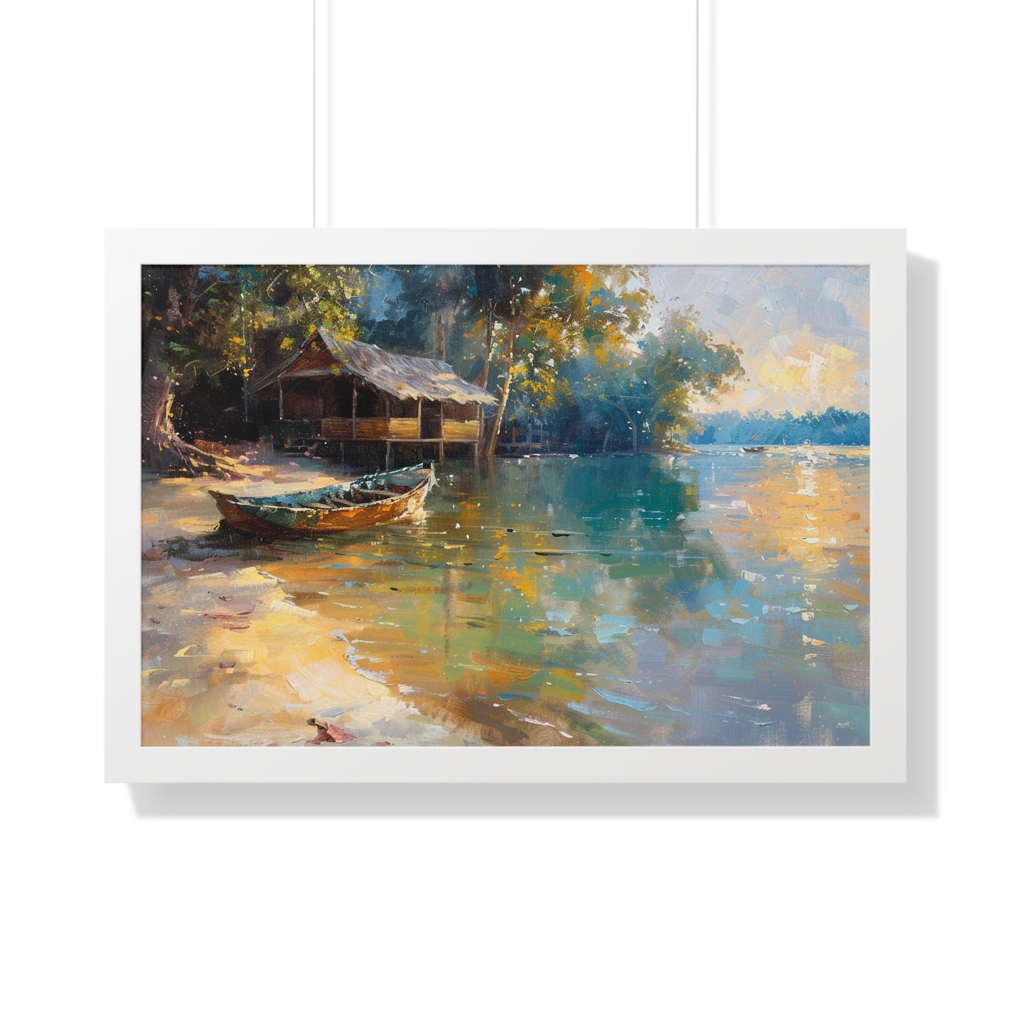 Fishing Village Framed Poster