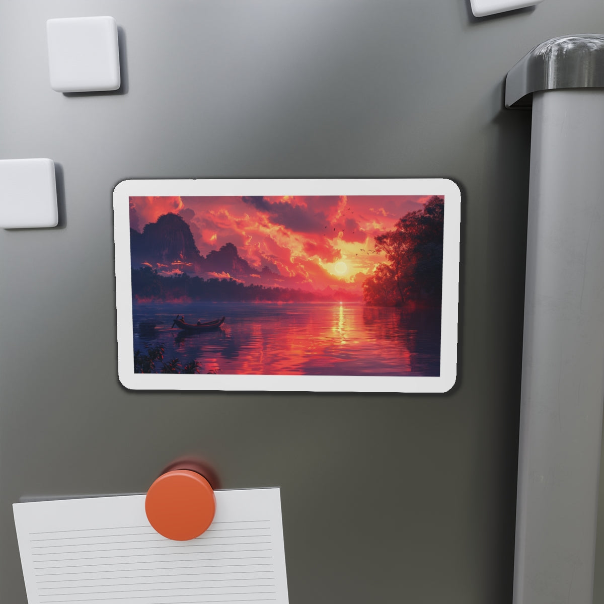 Mekong River Sunset Magnet