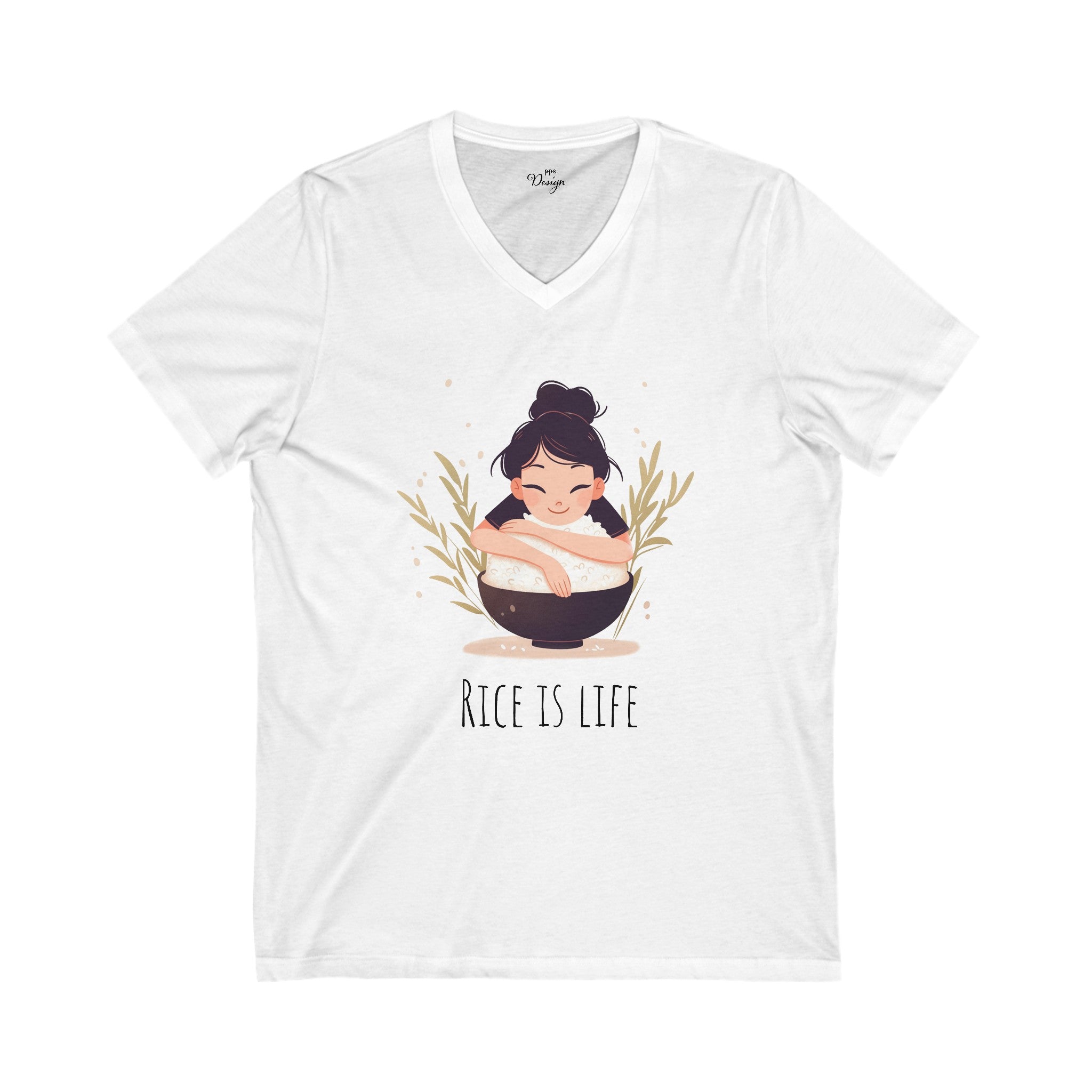 Rice Is Life - Women's V-Neck Tee
