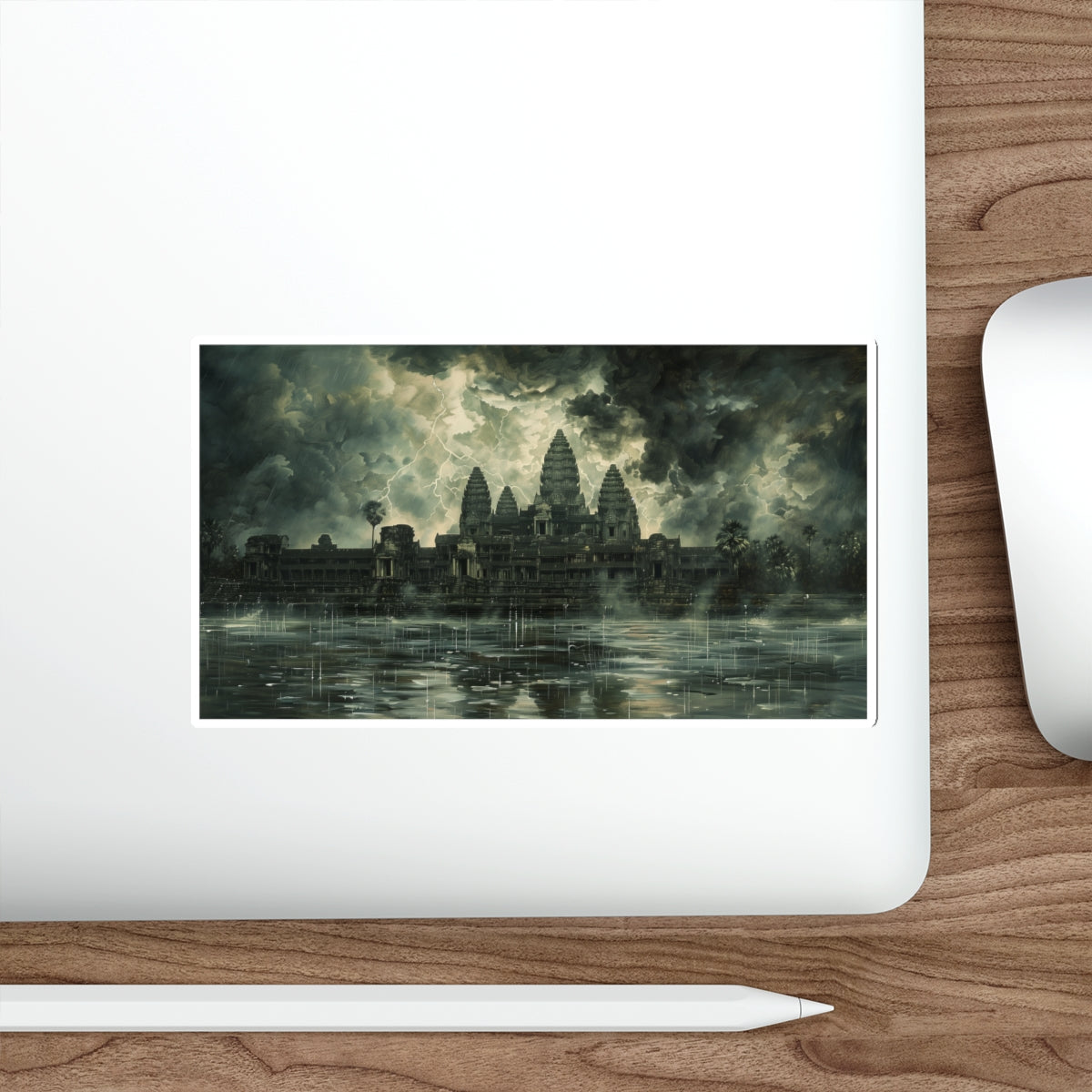 Stormy Majesty at Angkor Wat Sticker (Premium)