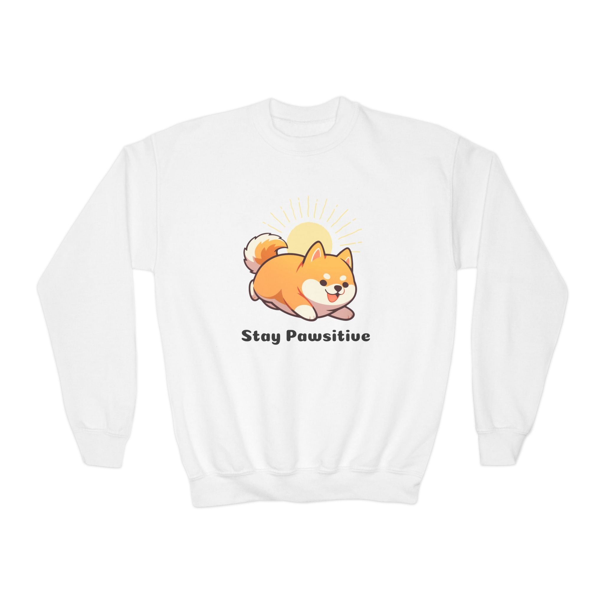 Stay Pawsitive - Youth Crewneck Sweatshirt