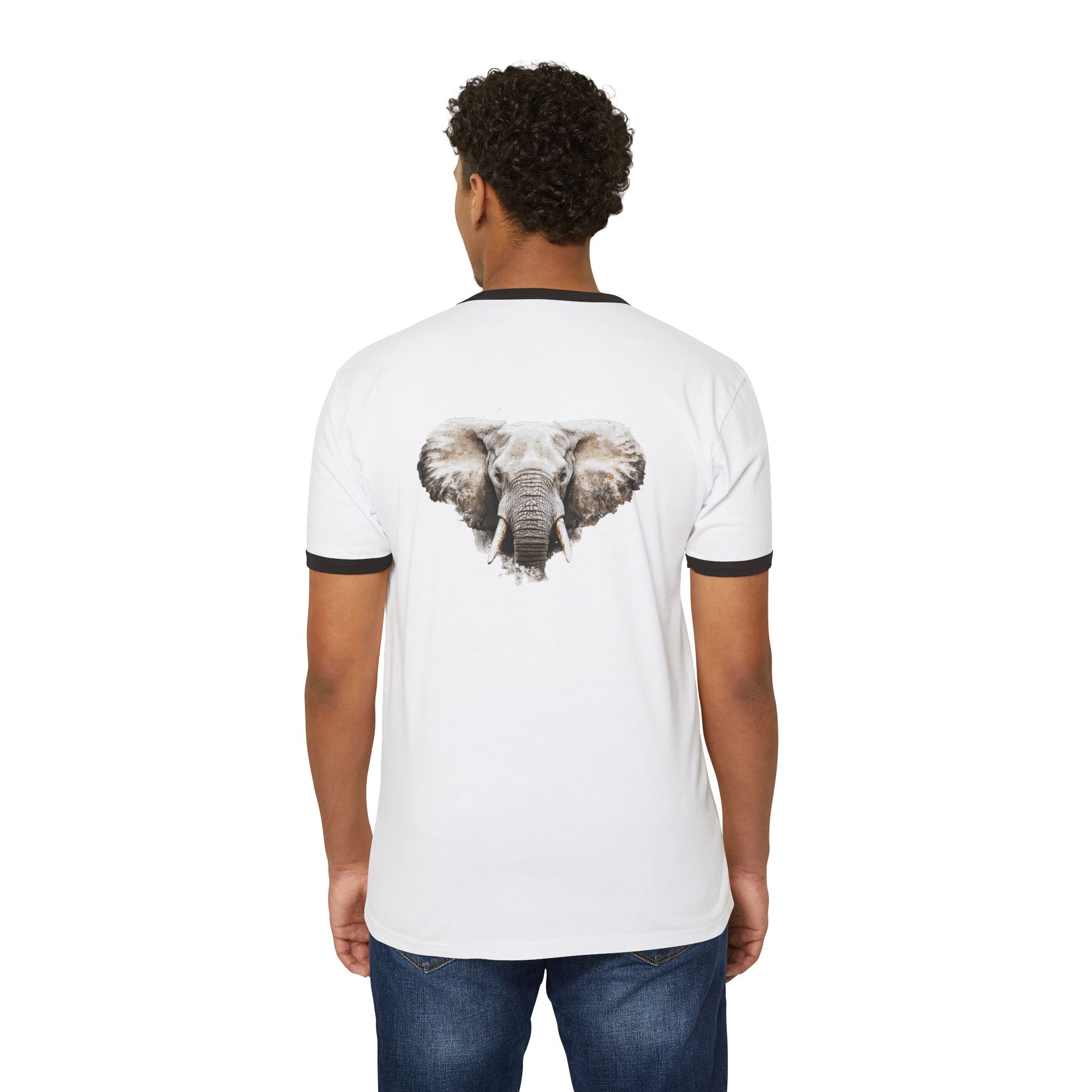 Strength of the White Elephant Ringer T-Shirt