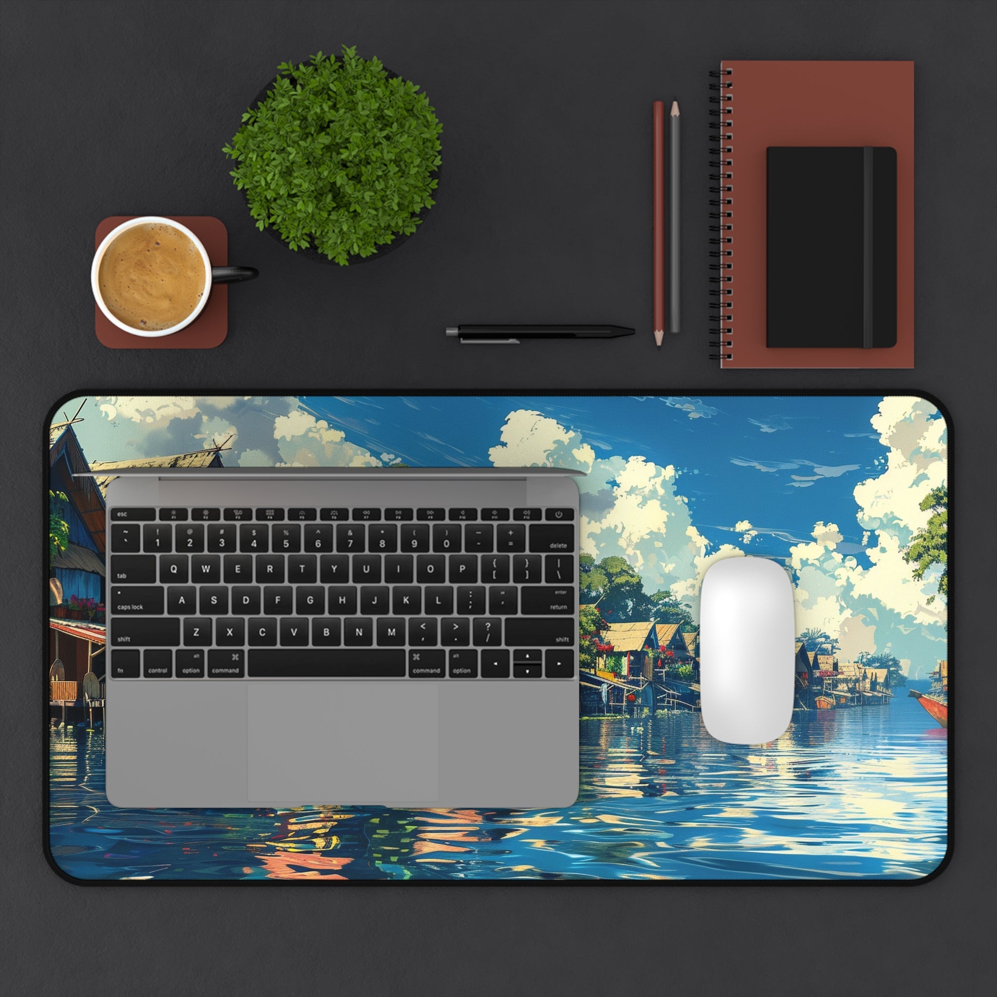 Floating Village Serenity Desk Mat