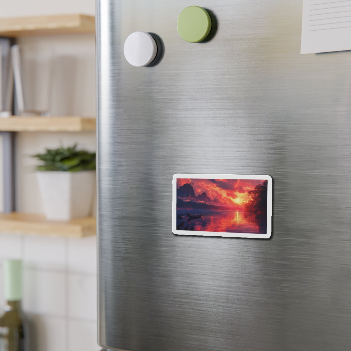 Mekong River Sunset Magnet