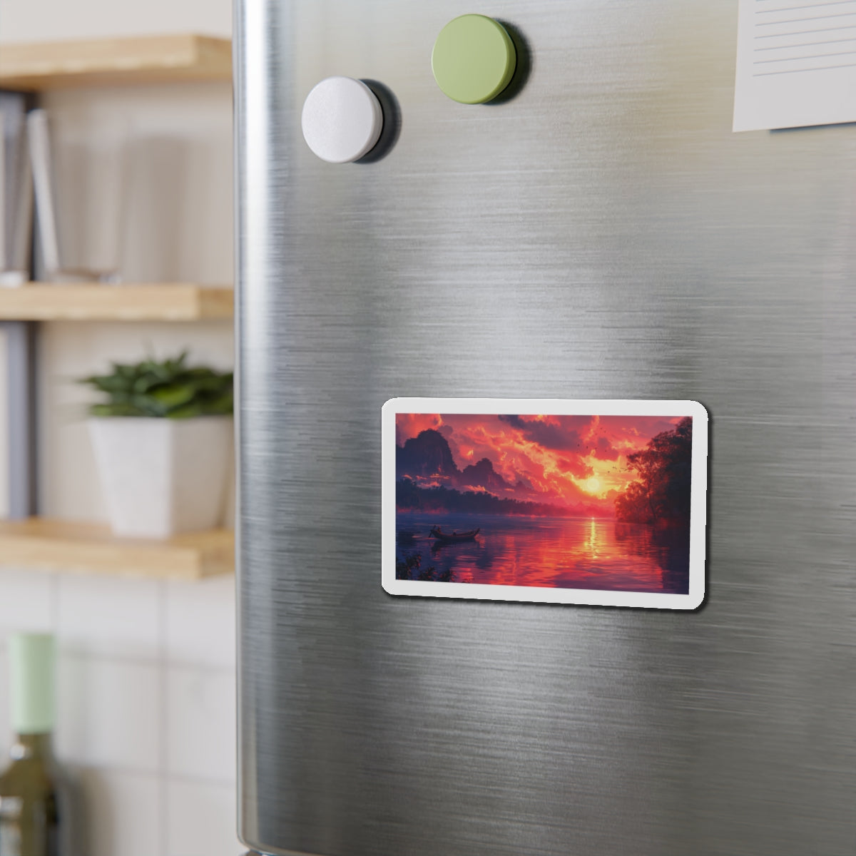 Mekong River Sunset Magnet