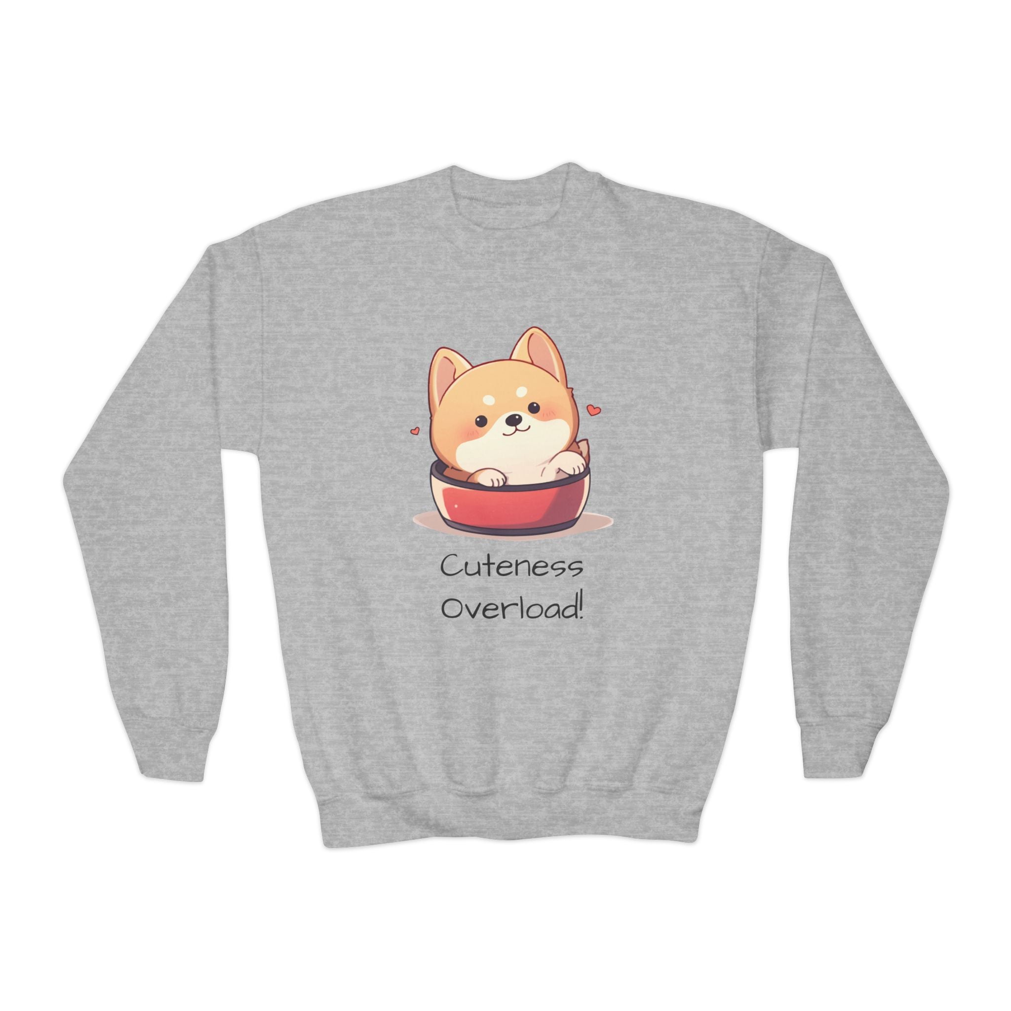 Cuteness Overload Youth Crewneck Sweatshirt