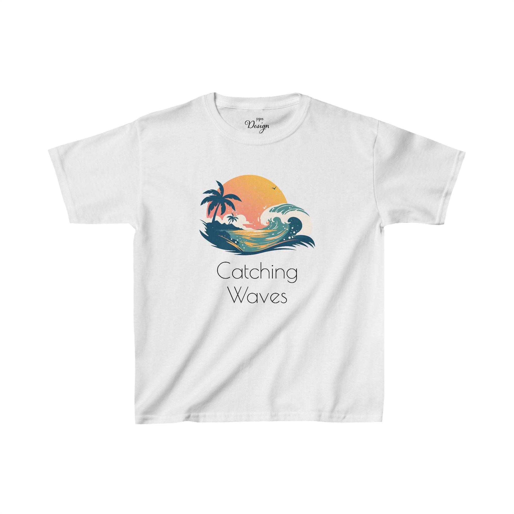 Catching Waves Kids' Cotton Tee