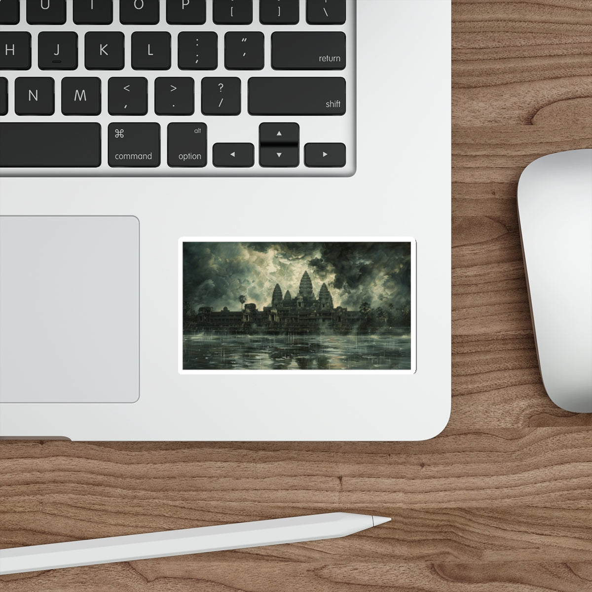 Stormy Majesty at Angkor Wat Sticker (Premium)