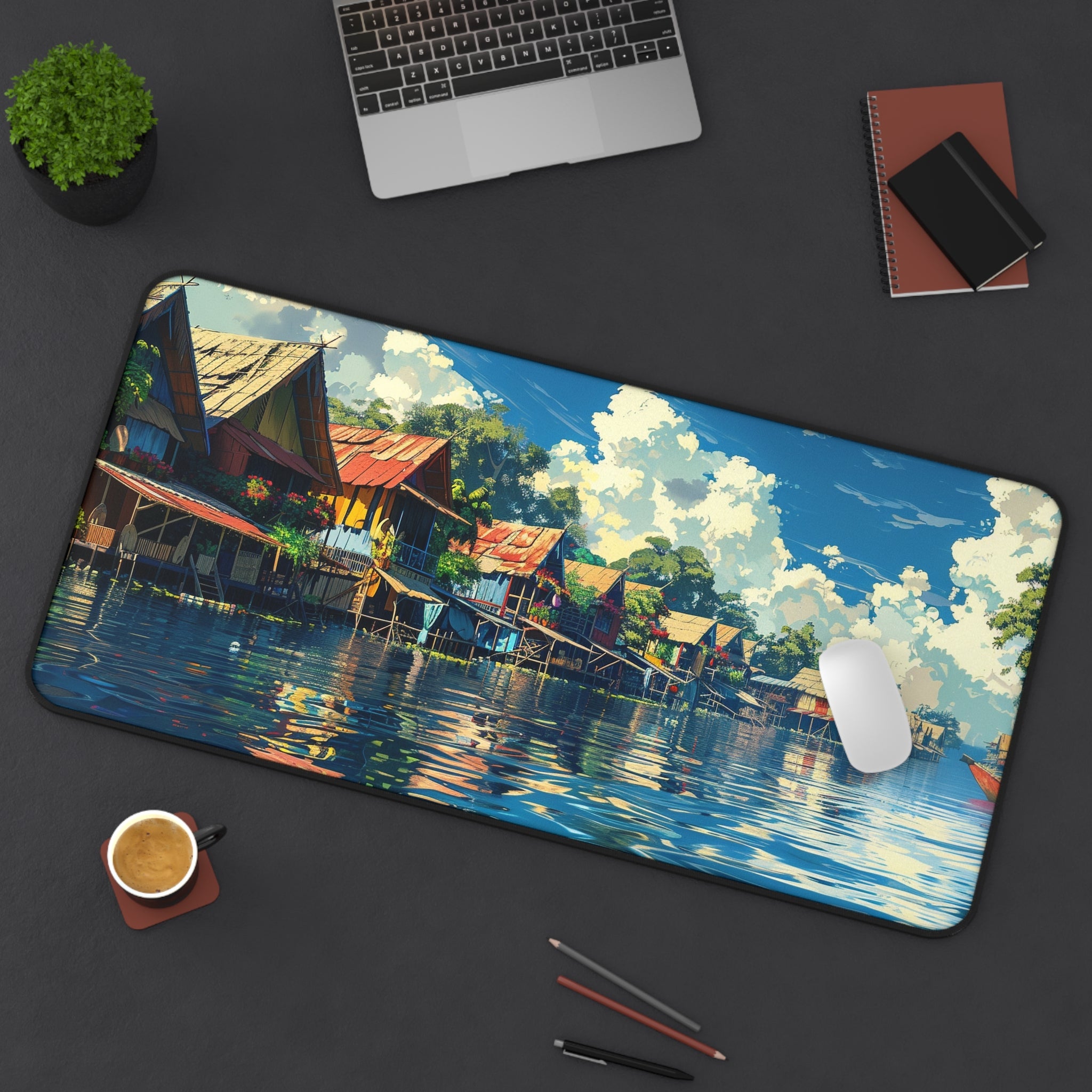 Floating Village Serenity Desk Mat