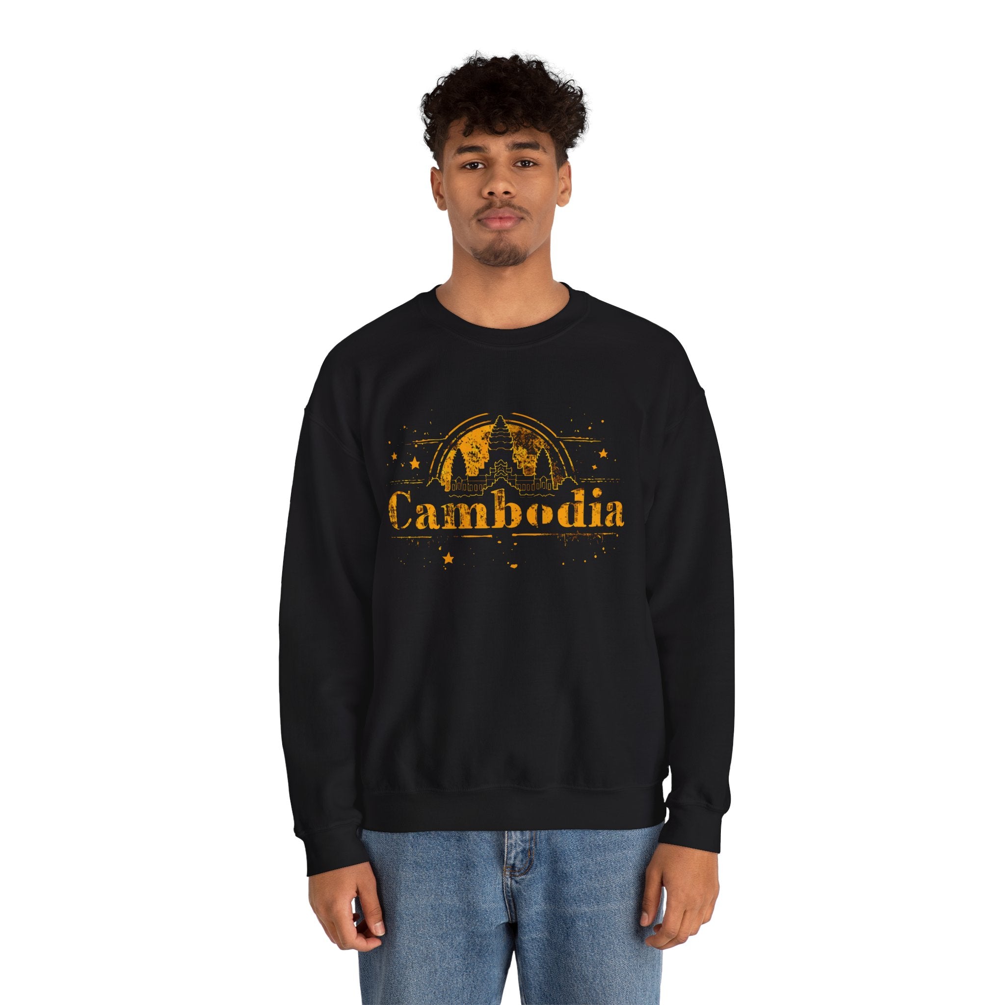 Cambodian Starlight Sweatshirt: Embrace Angkor Wat in Style