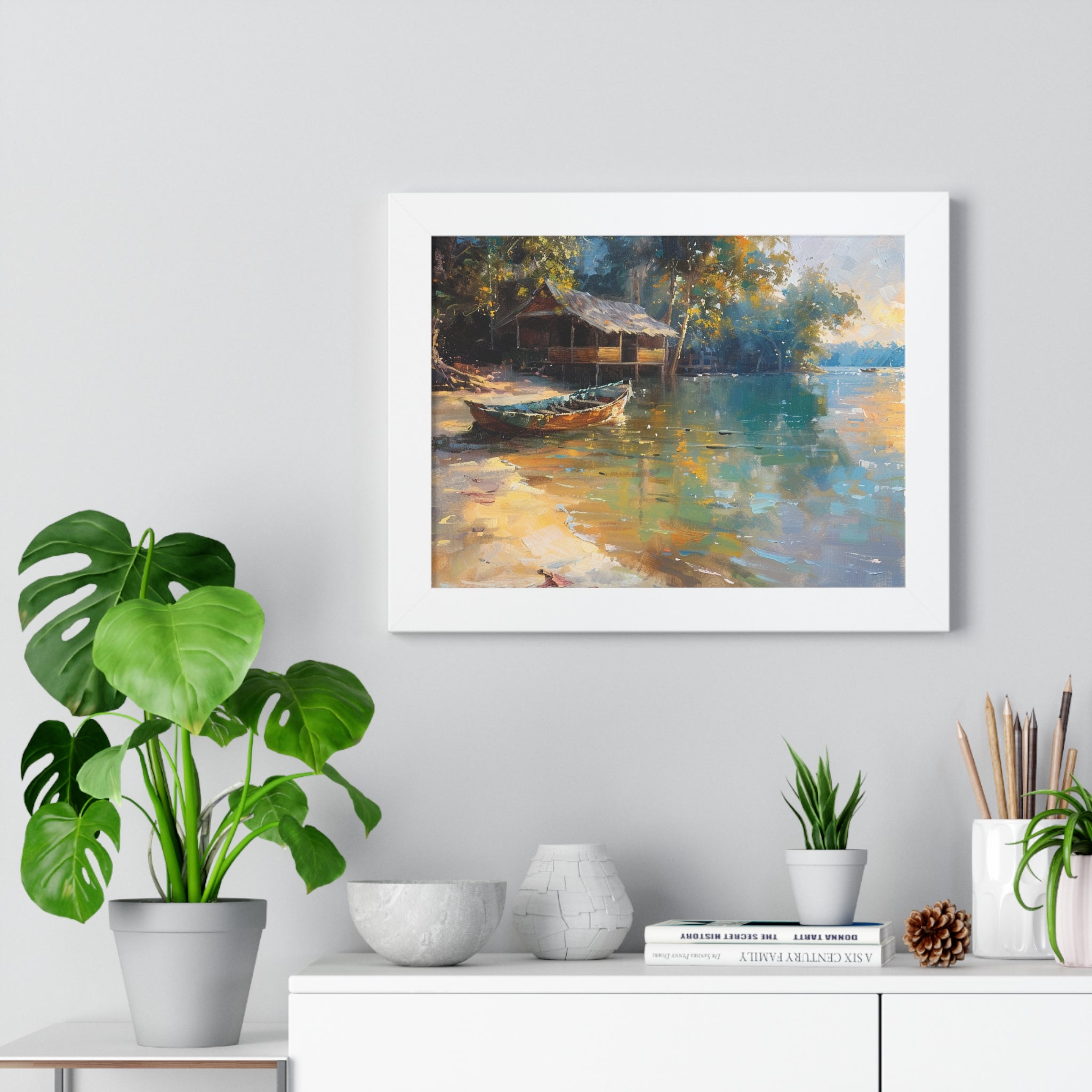 Fishing Village Framed Poster