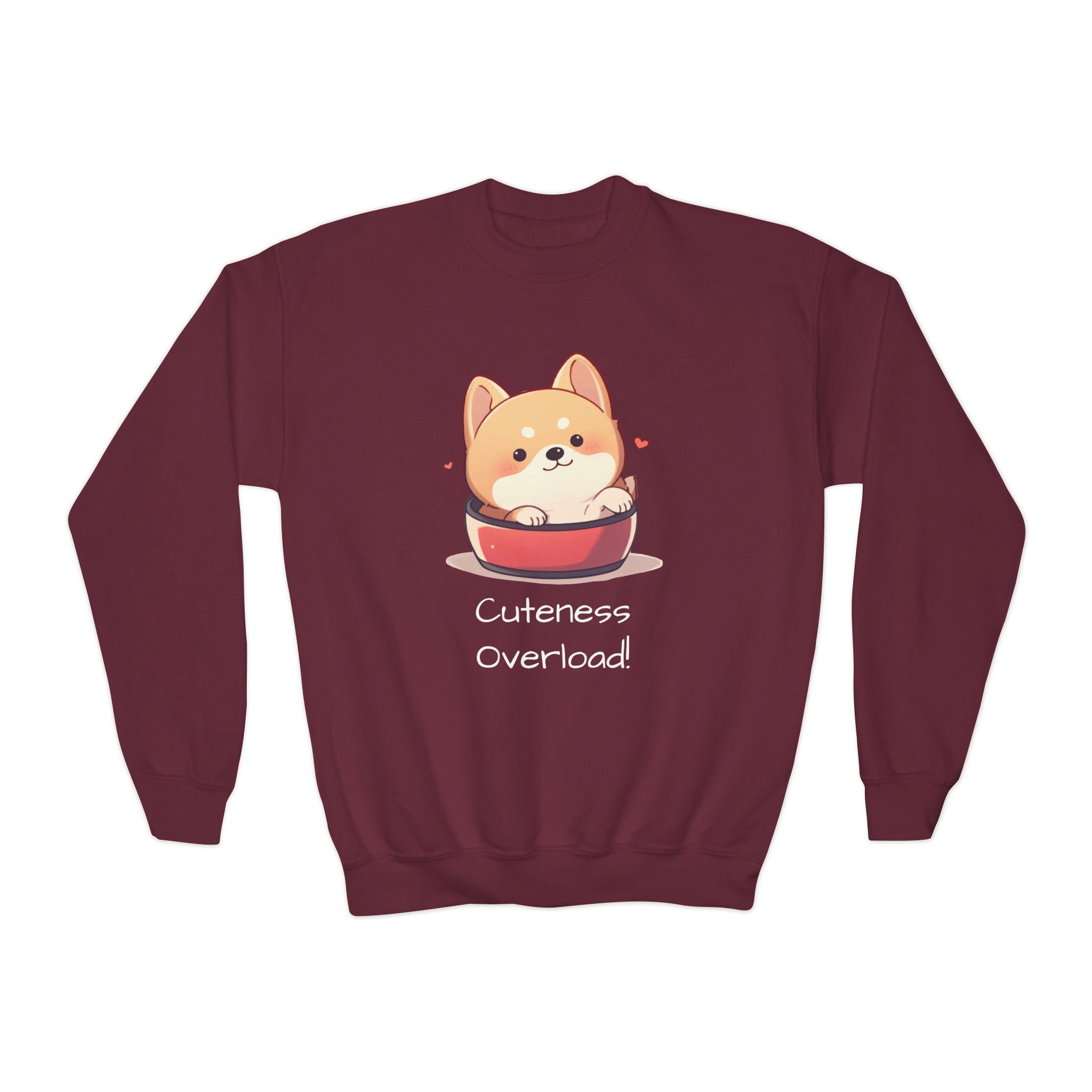 Cuteness Overload Youth Crewneck Sweatshirt