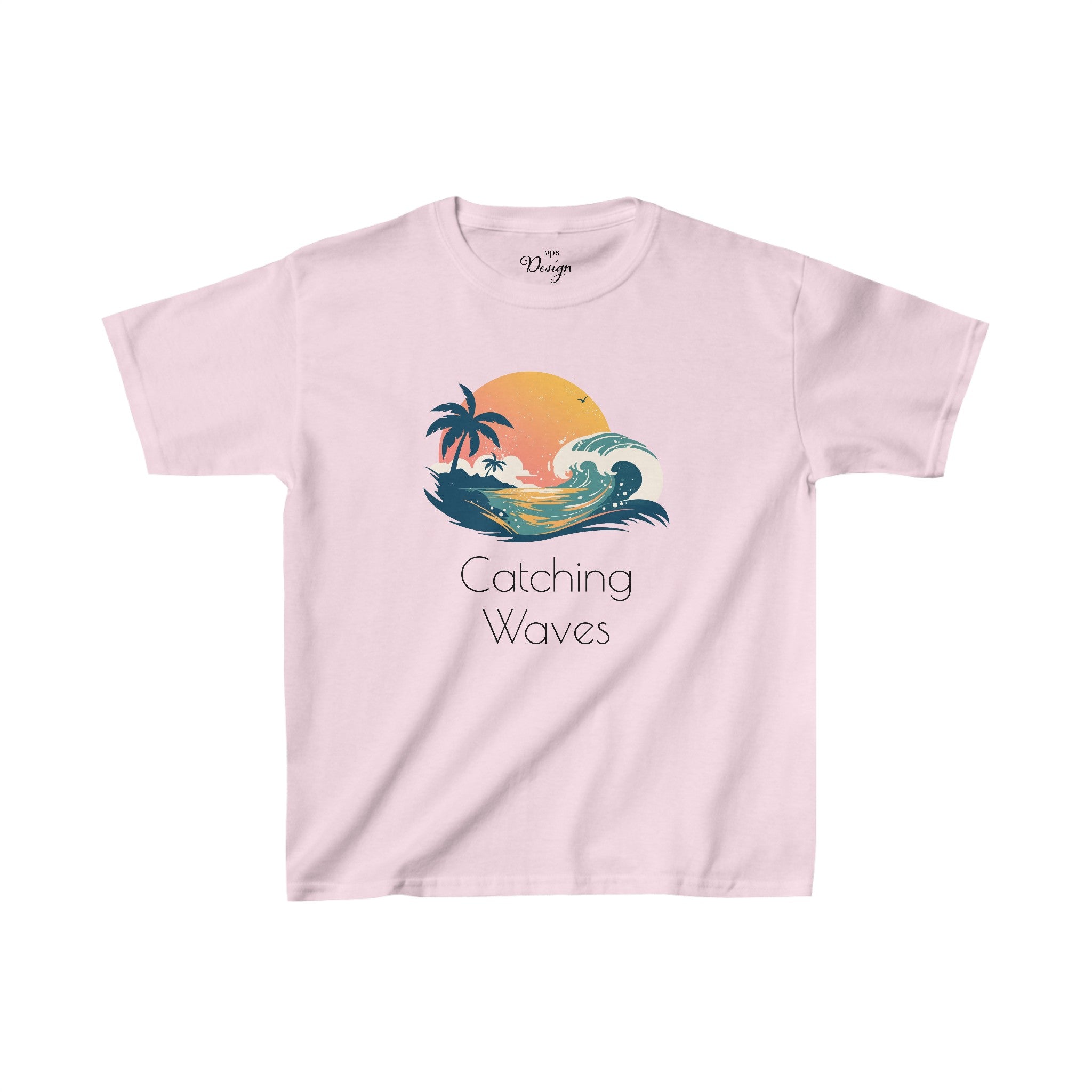 Catching Waves Kids' Cotton Tee