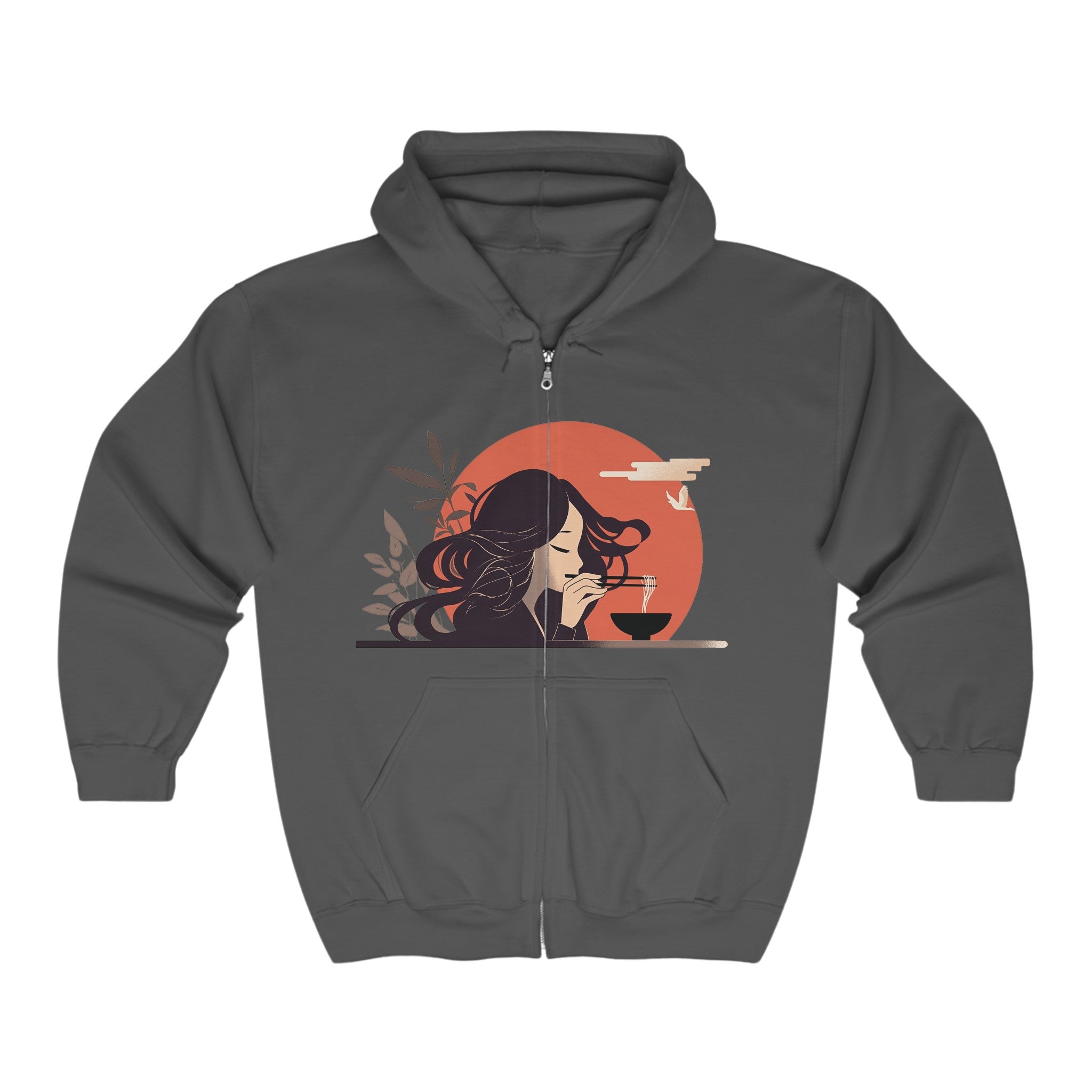 Keep Calm and Eat Noodles - Full Zip Hooded Sweatshirt
