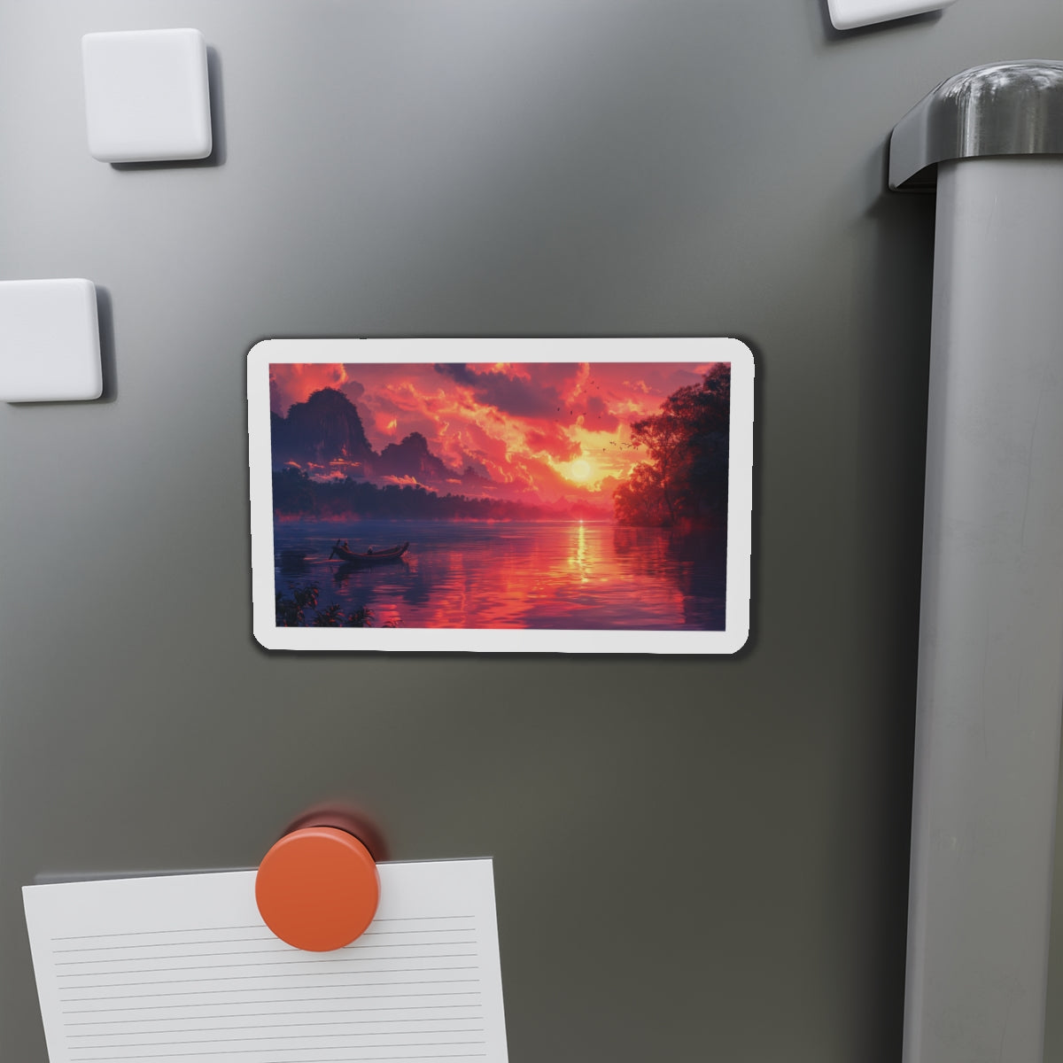 Mekong River Sunset Magnet