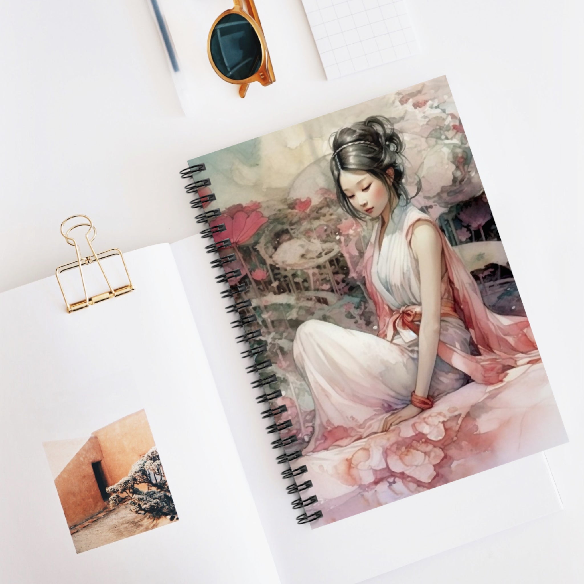 Lotus Serenity Spiral Notebook