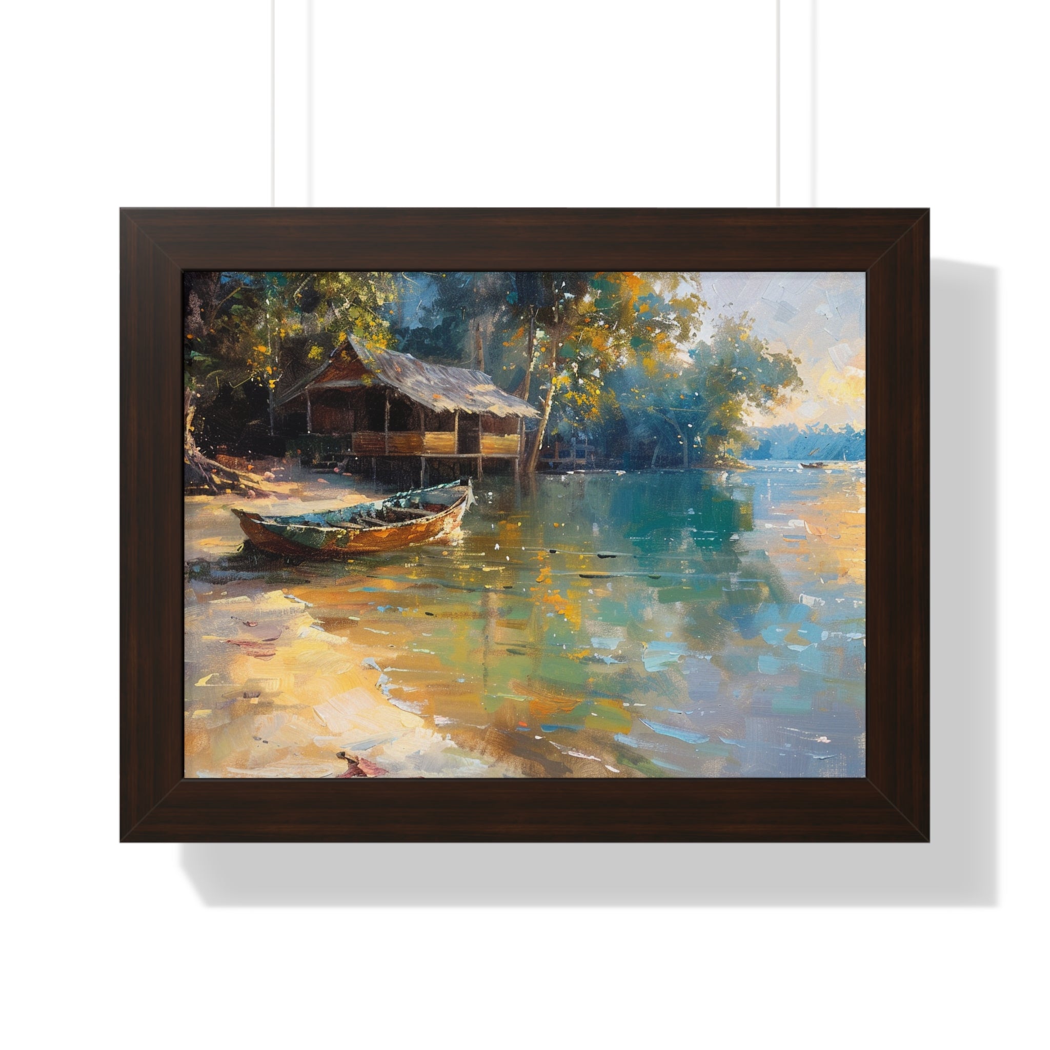 Fishing Village Framed Poster