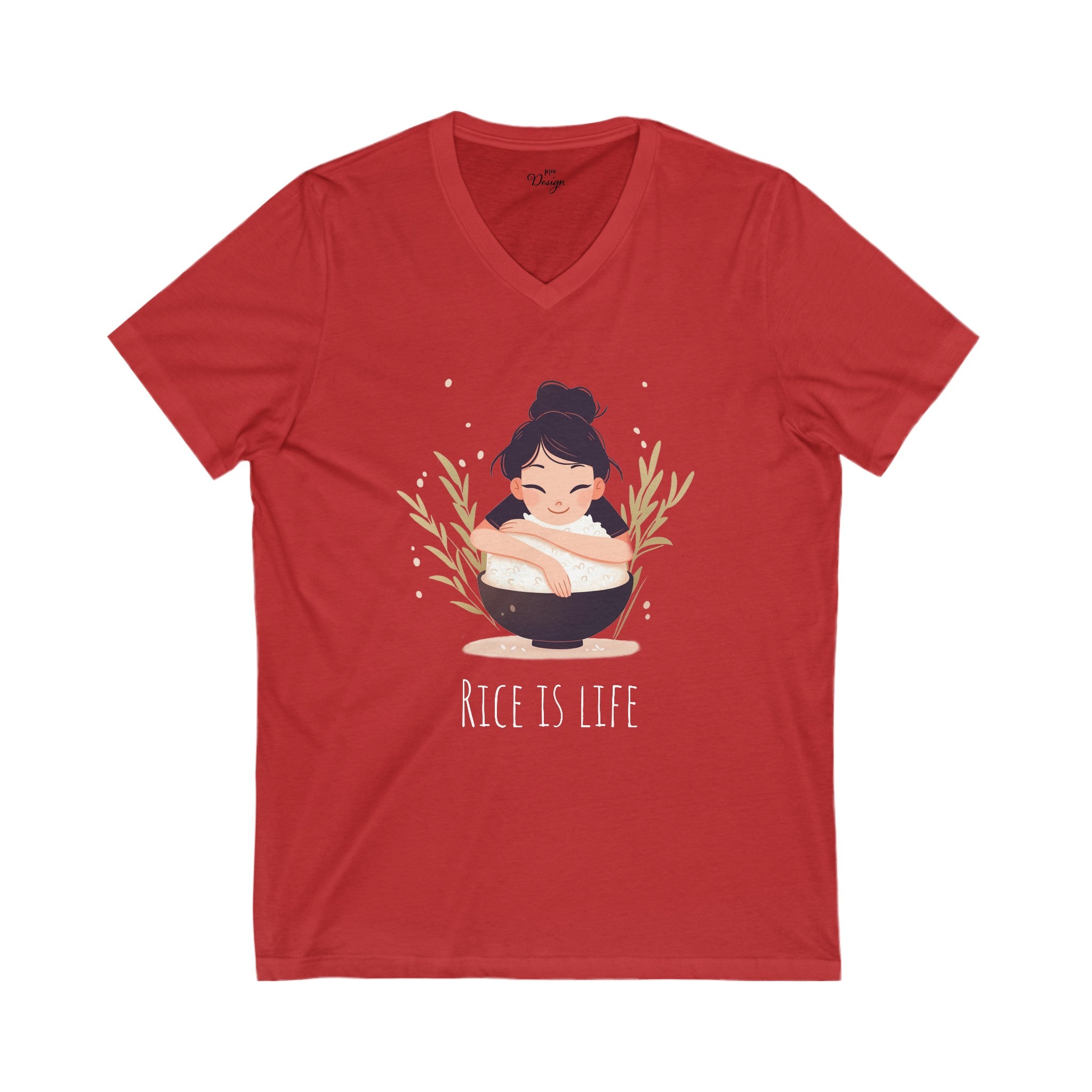 Rice Is Life - Women's V-Neck Tee