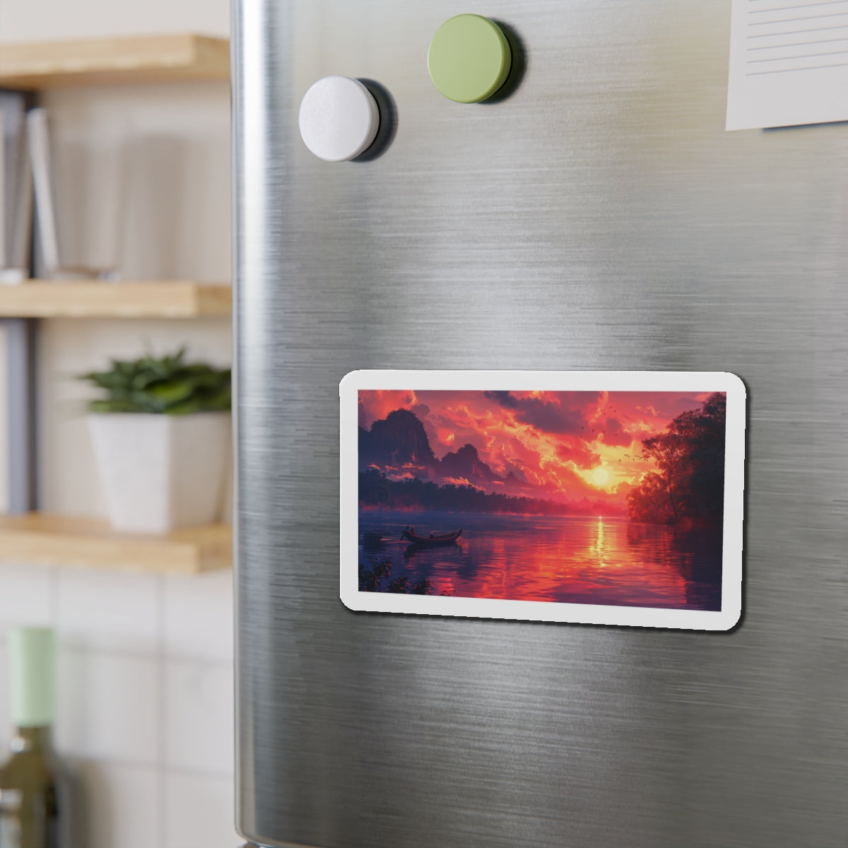Mekong River Sunset Magnet