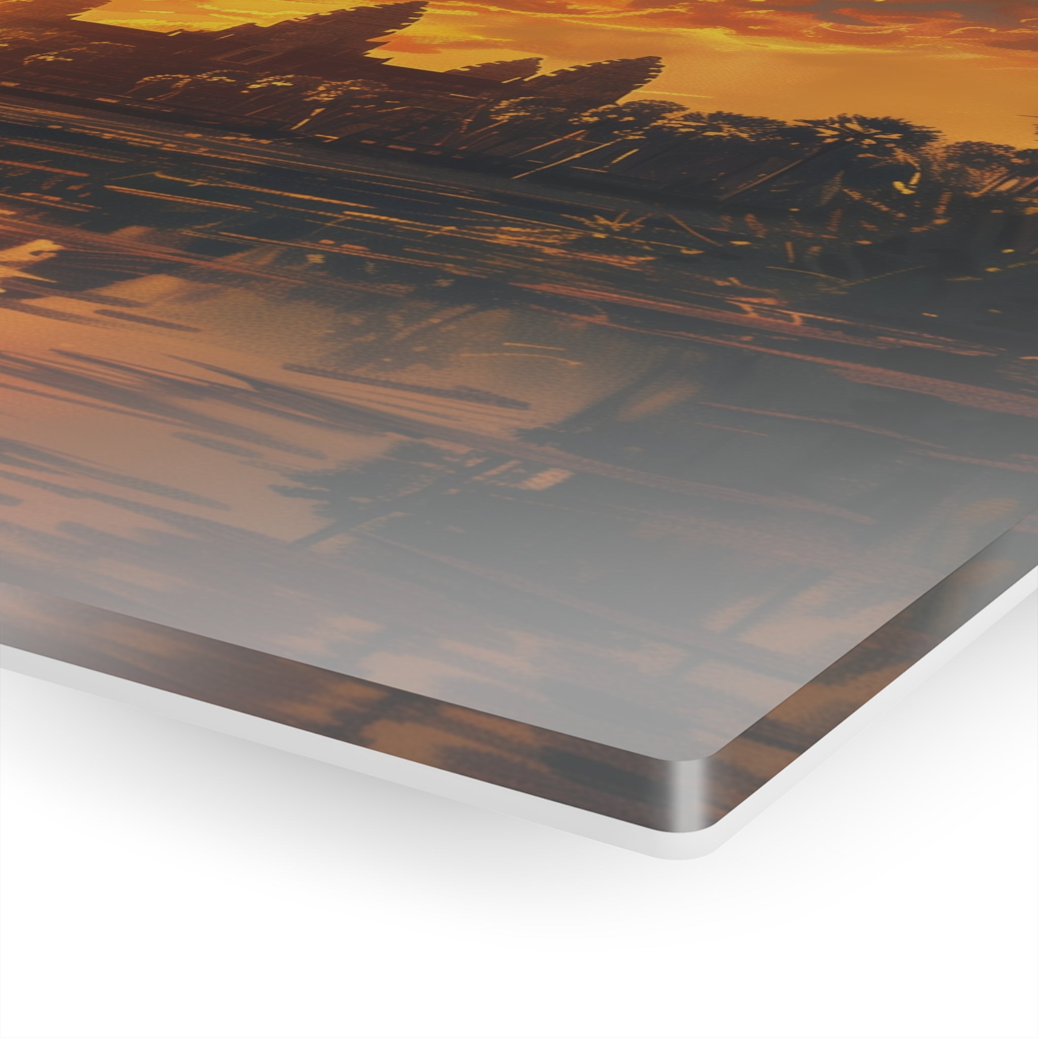 Golden Sunset at Angkor Wat Acrylic Print