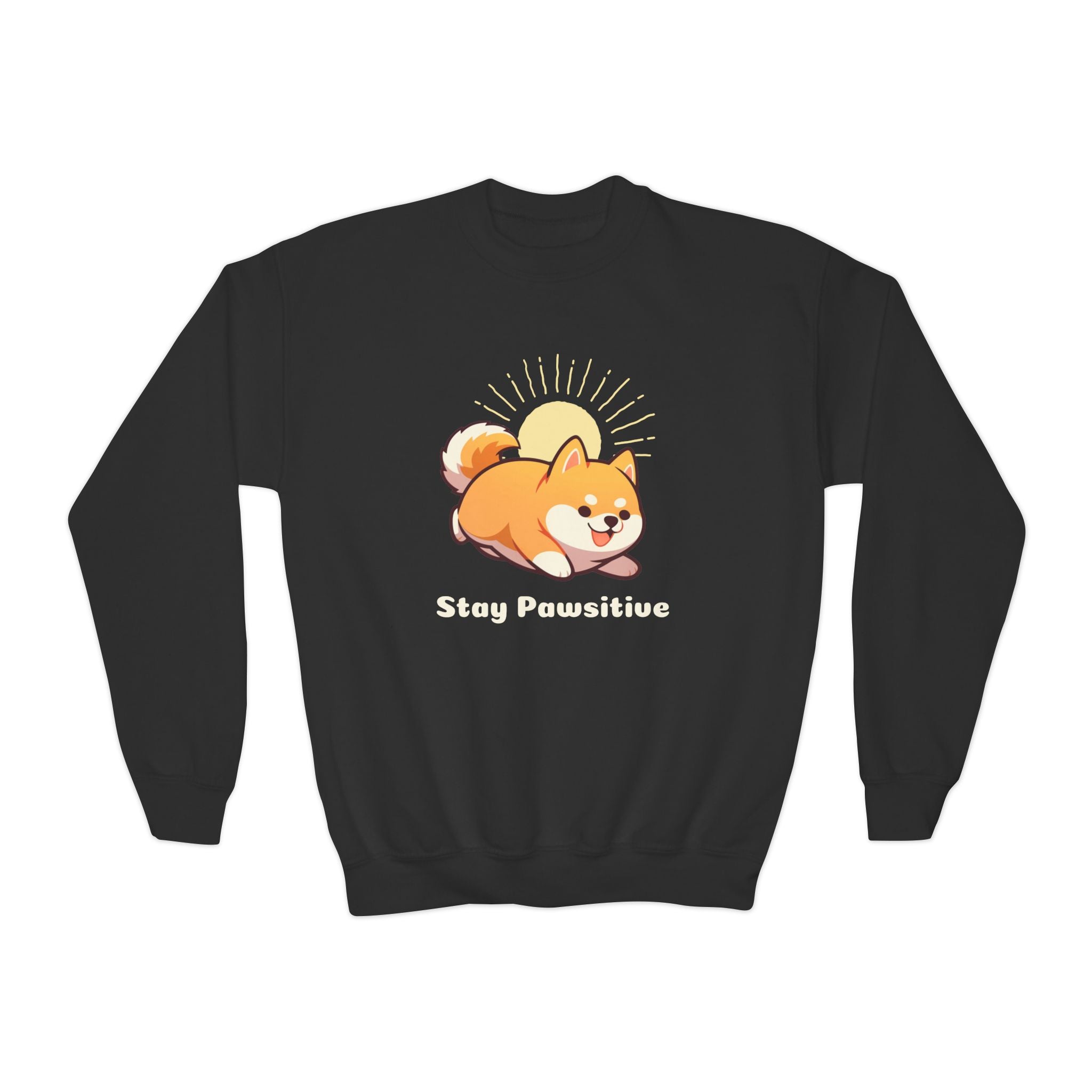 Stay Pawsitive - Youth Crewneck Sweatshirt
