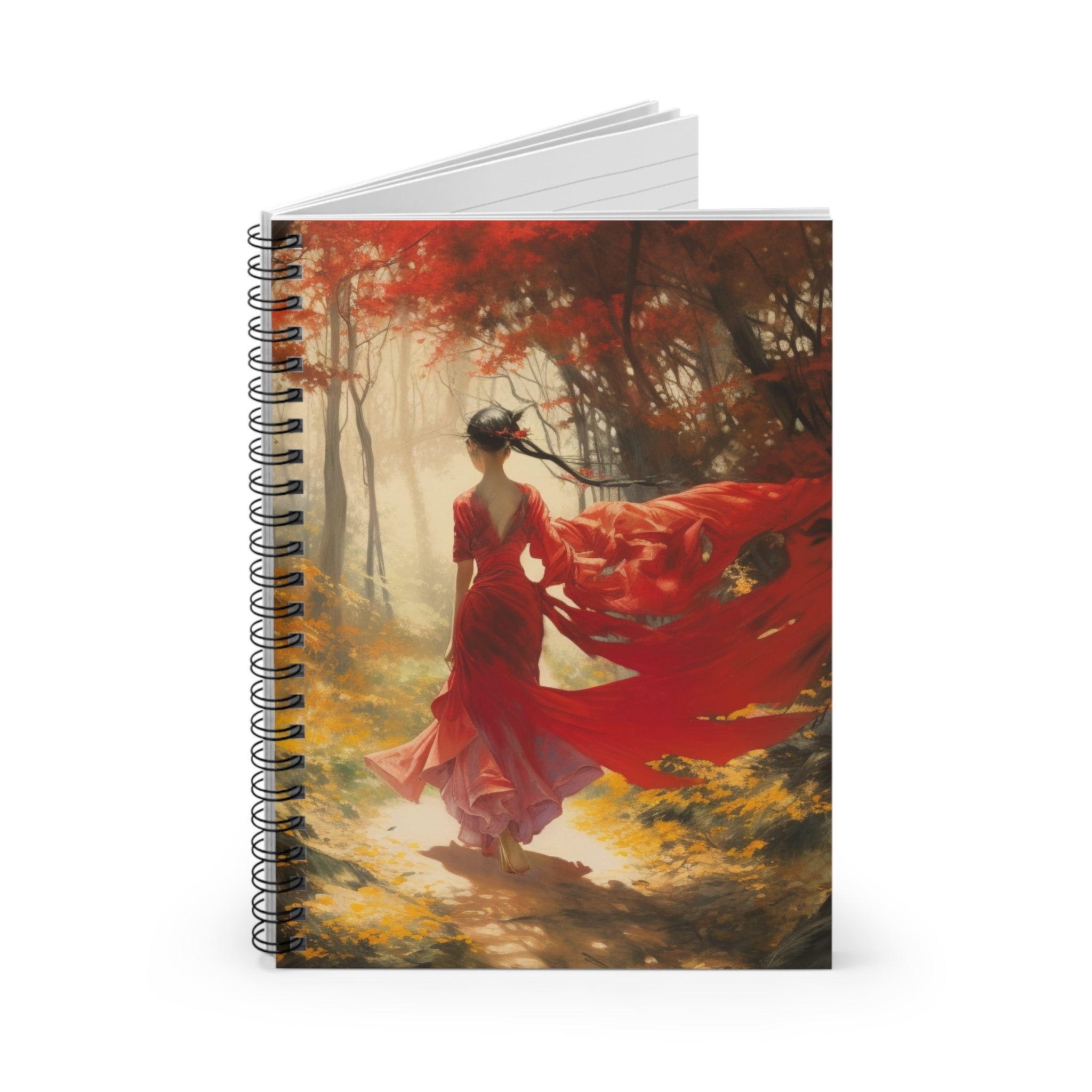 Crimson Journey Spiral Notebook
