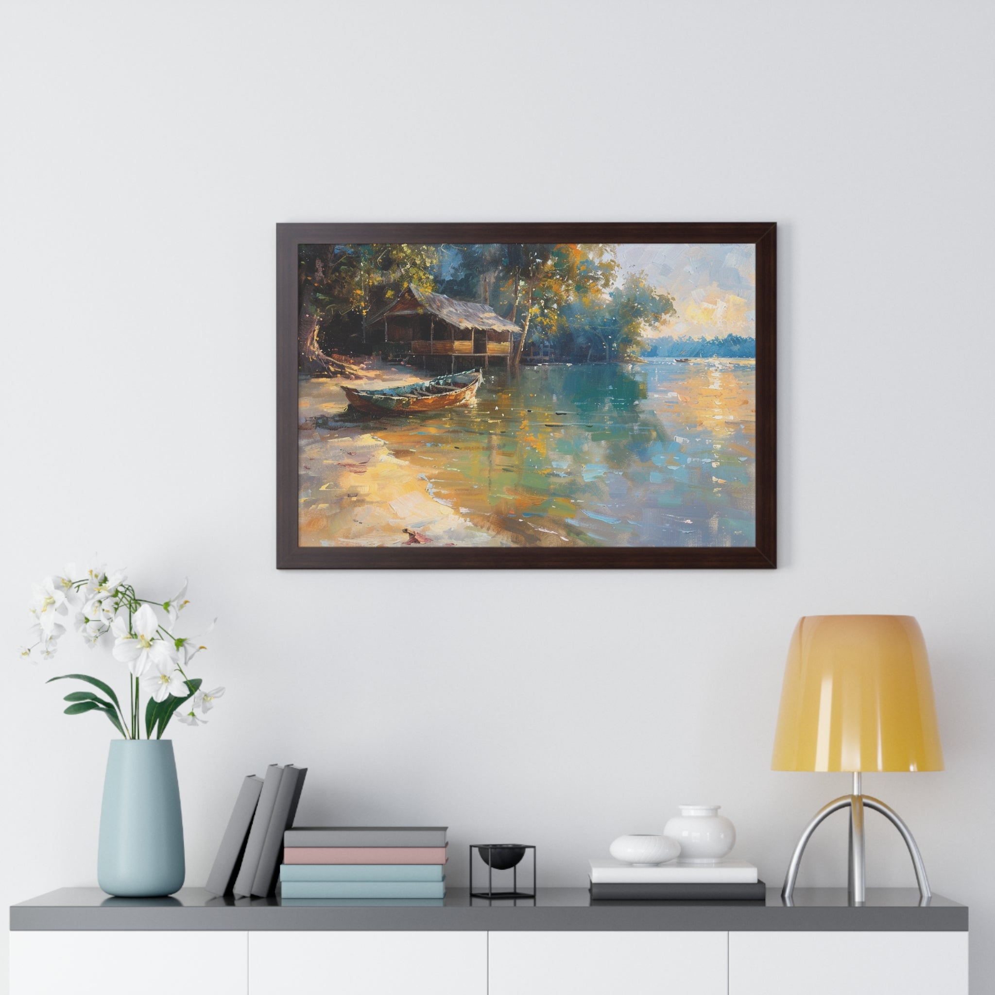 Fishing Village Framed Poster