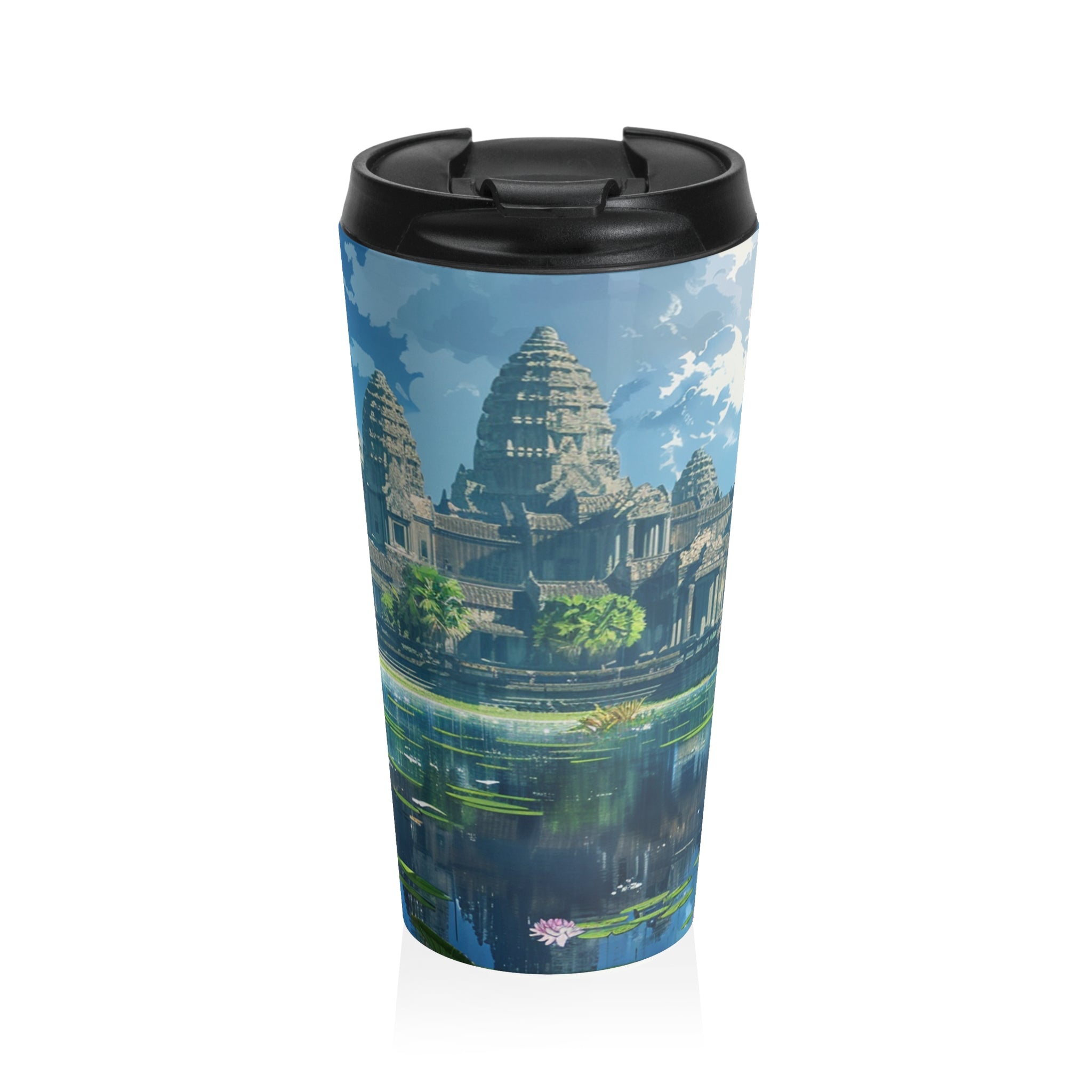 Daytime Serenity at Angkor Wat Travel Mug