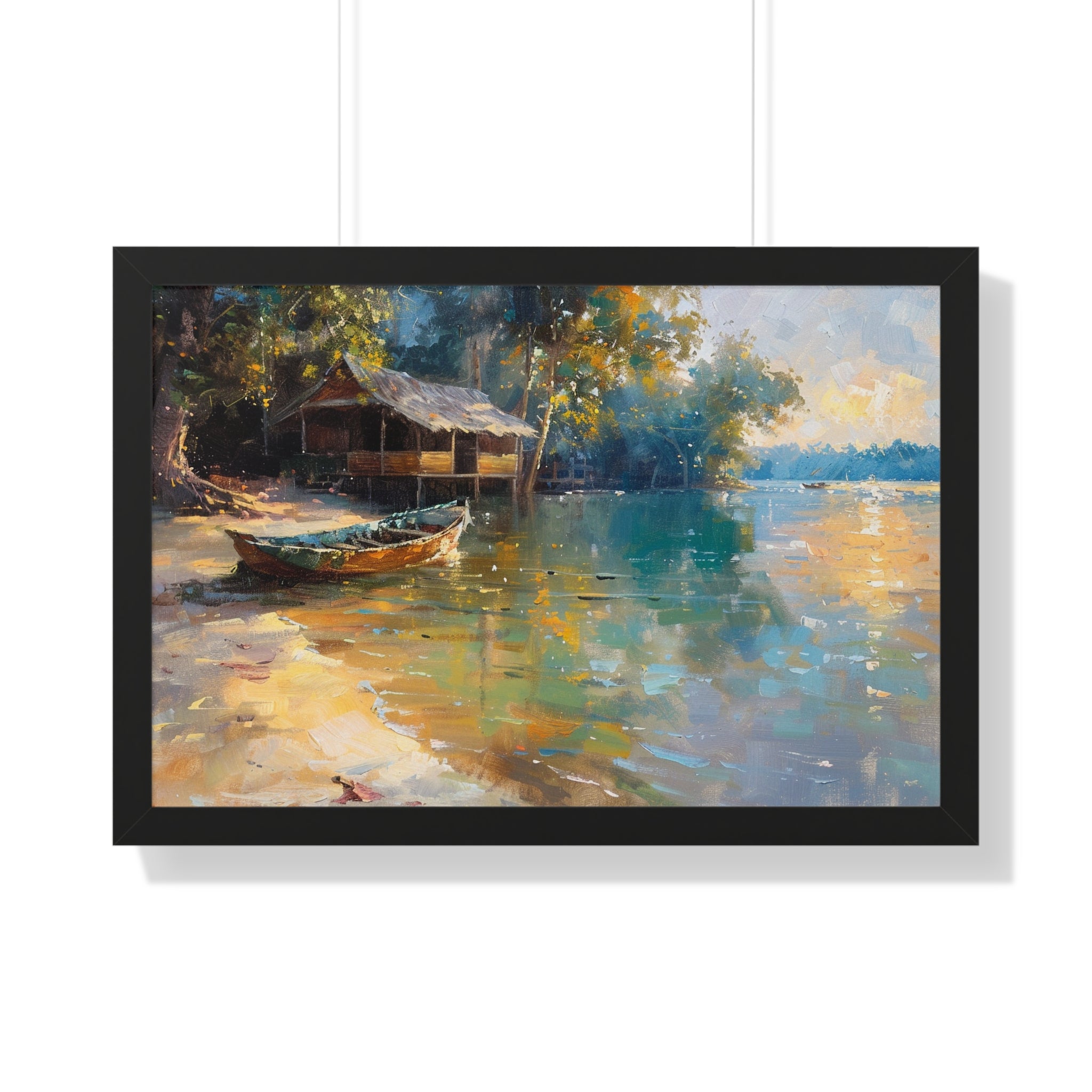 Fishing Village Framed Poster