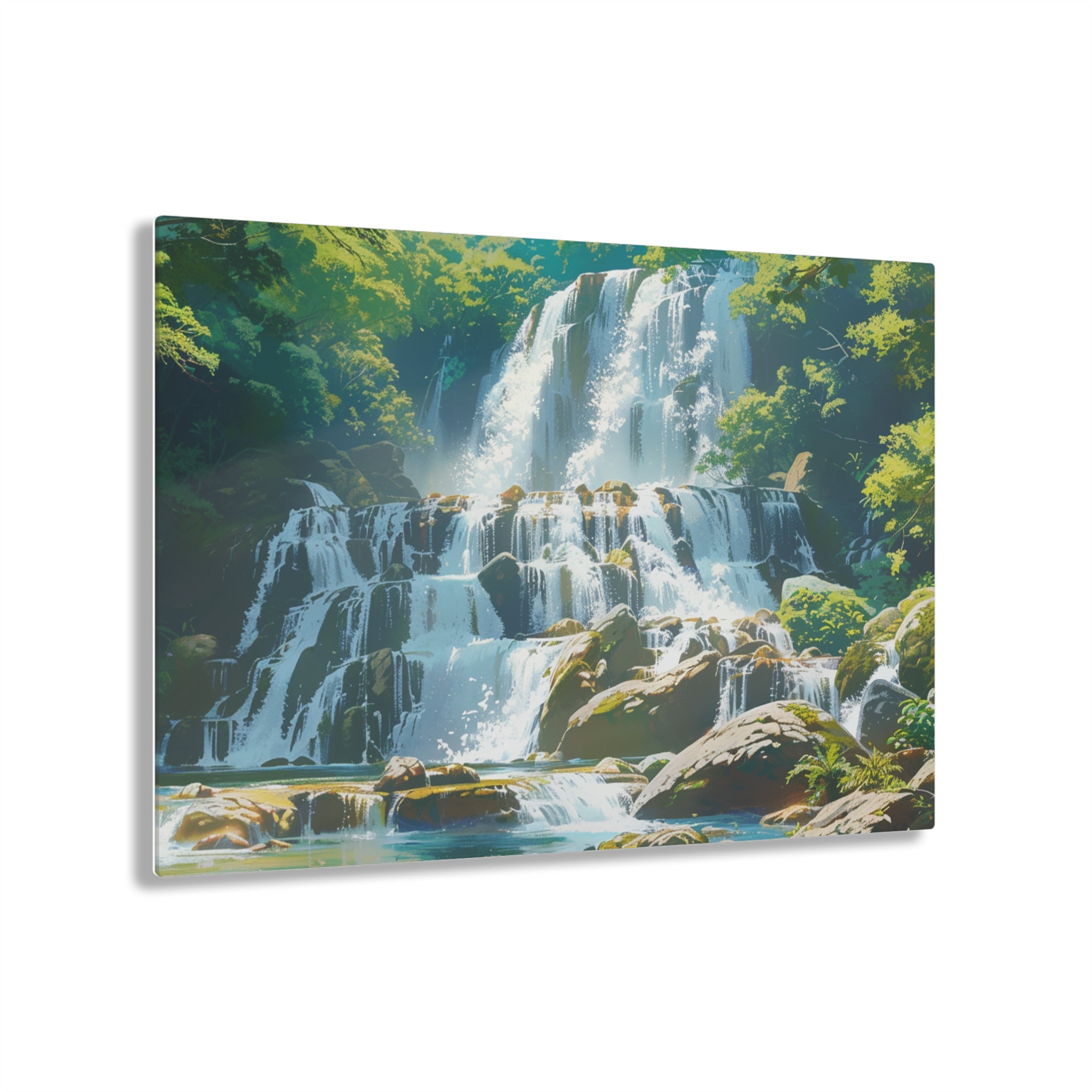 Serene Waterfall Bliss Acrylic Print