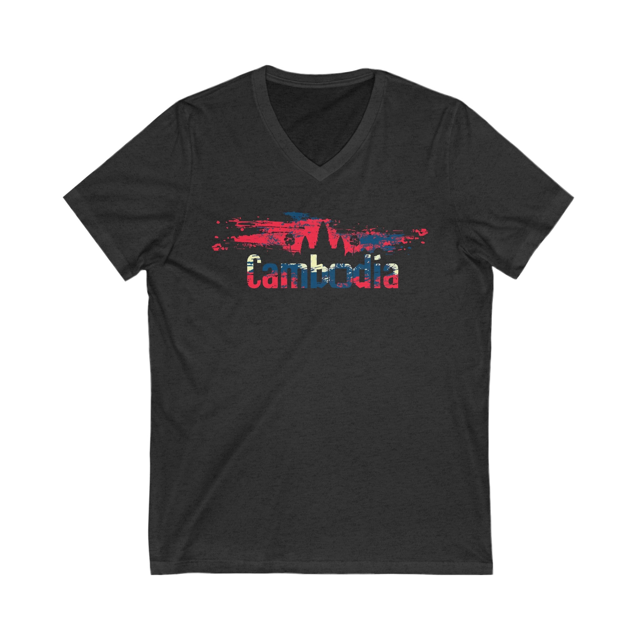 Angkor Wat Cambodia Women's V-Neck Tee