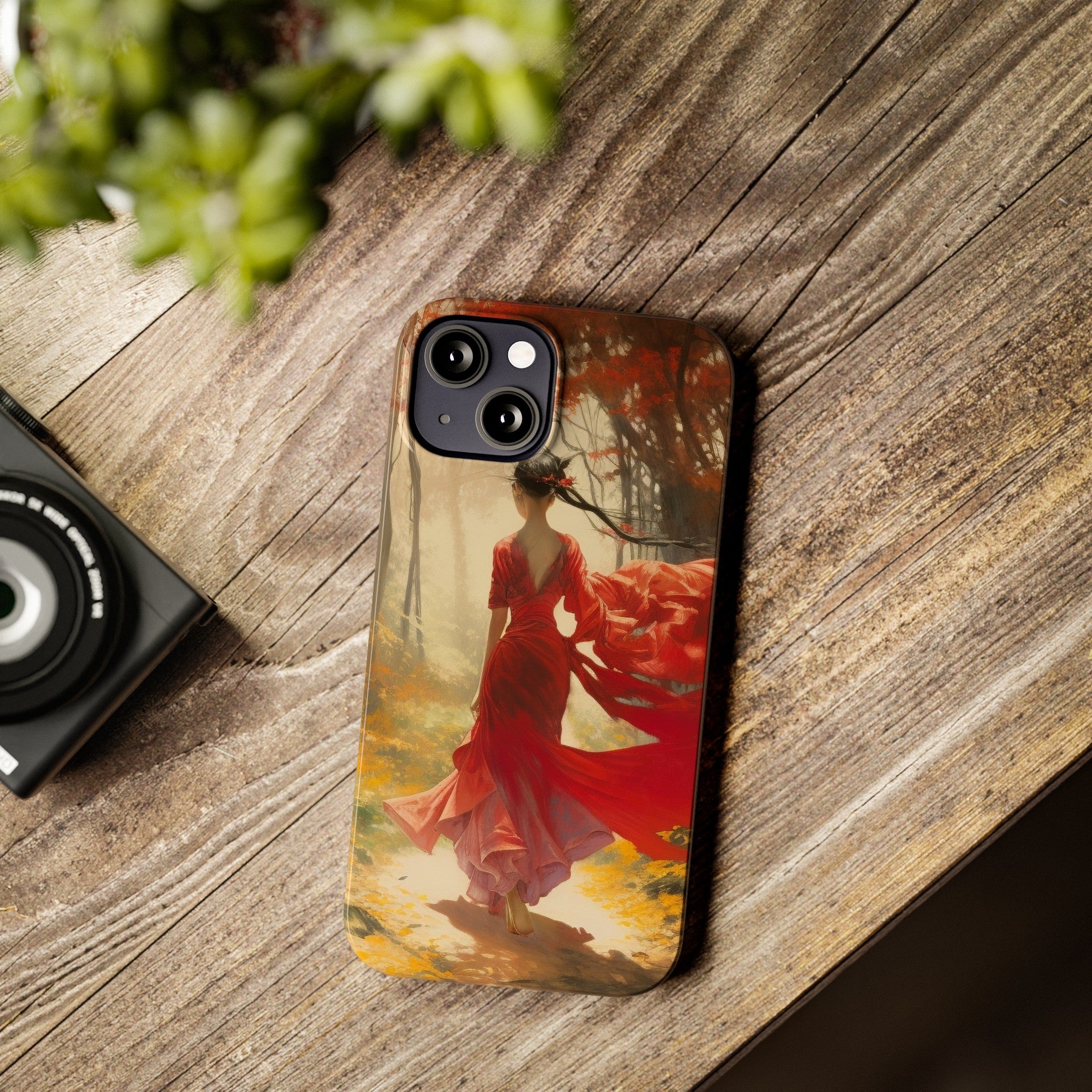 Crimson Journey Slim Phone Case