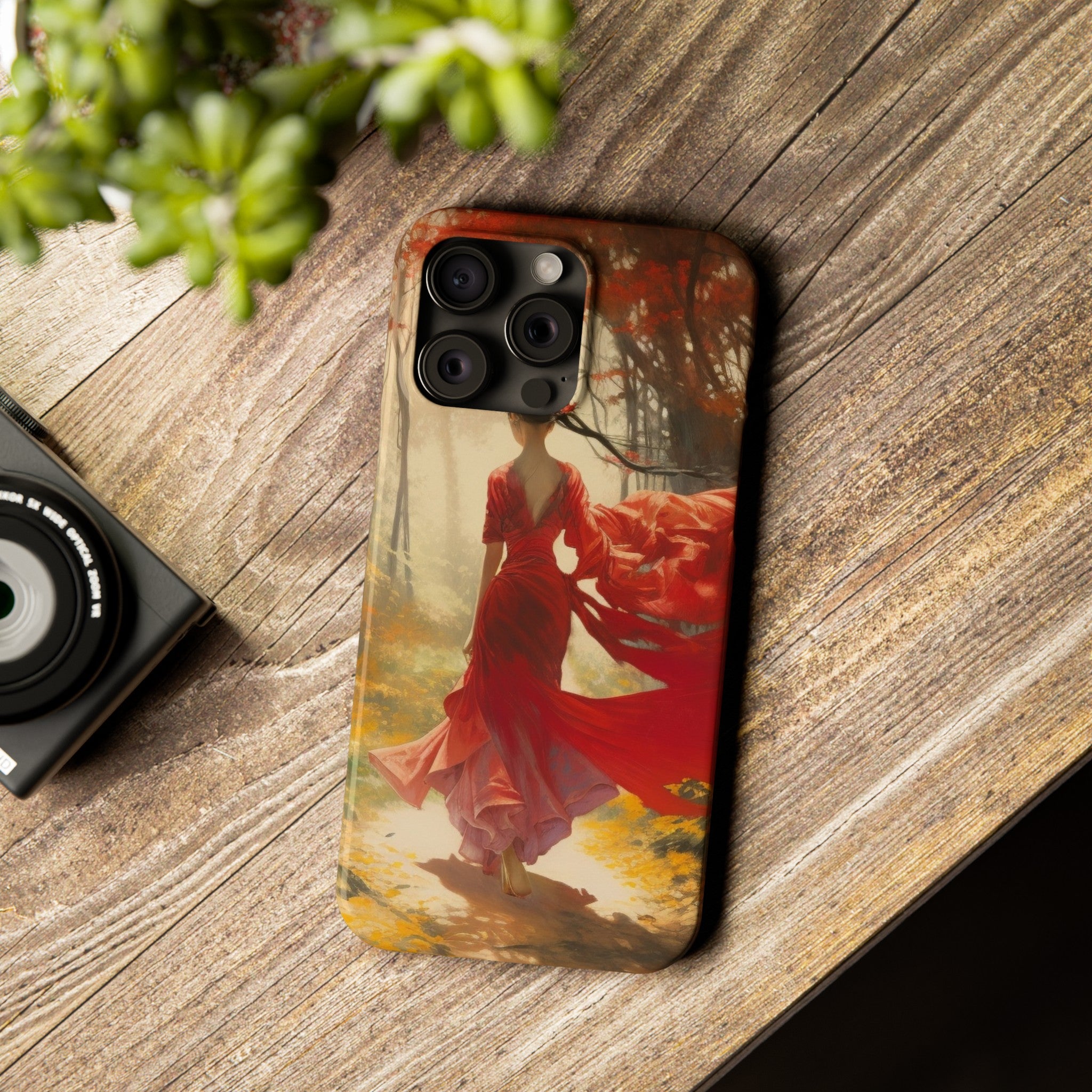 Crimson Journey Slim Phone Case