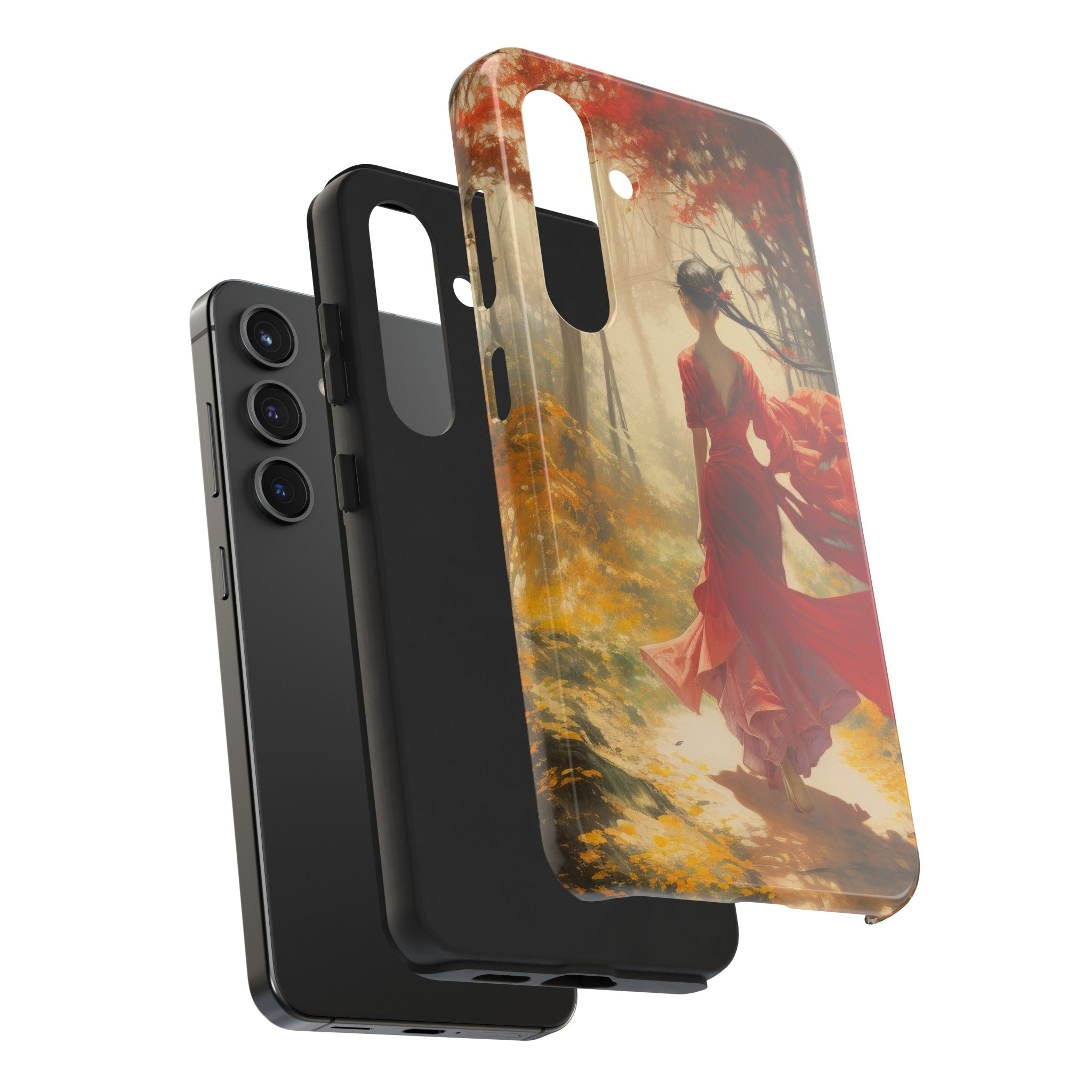 Crimson Journey Tough Phone Case