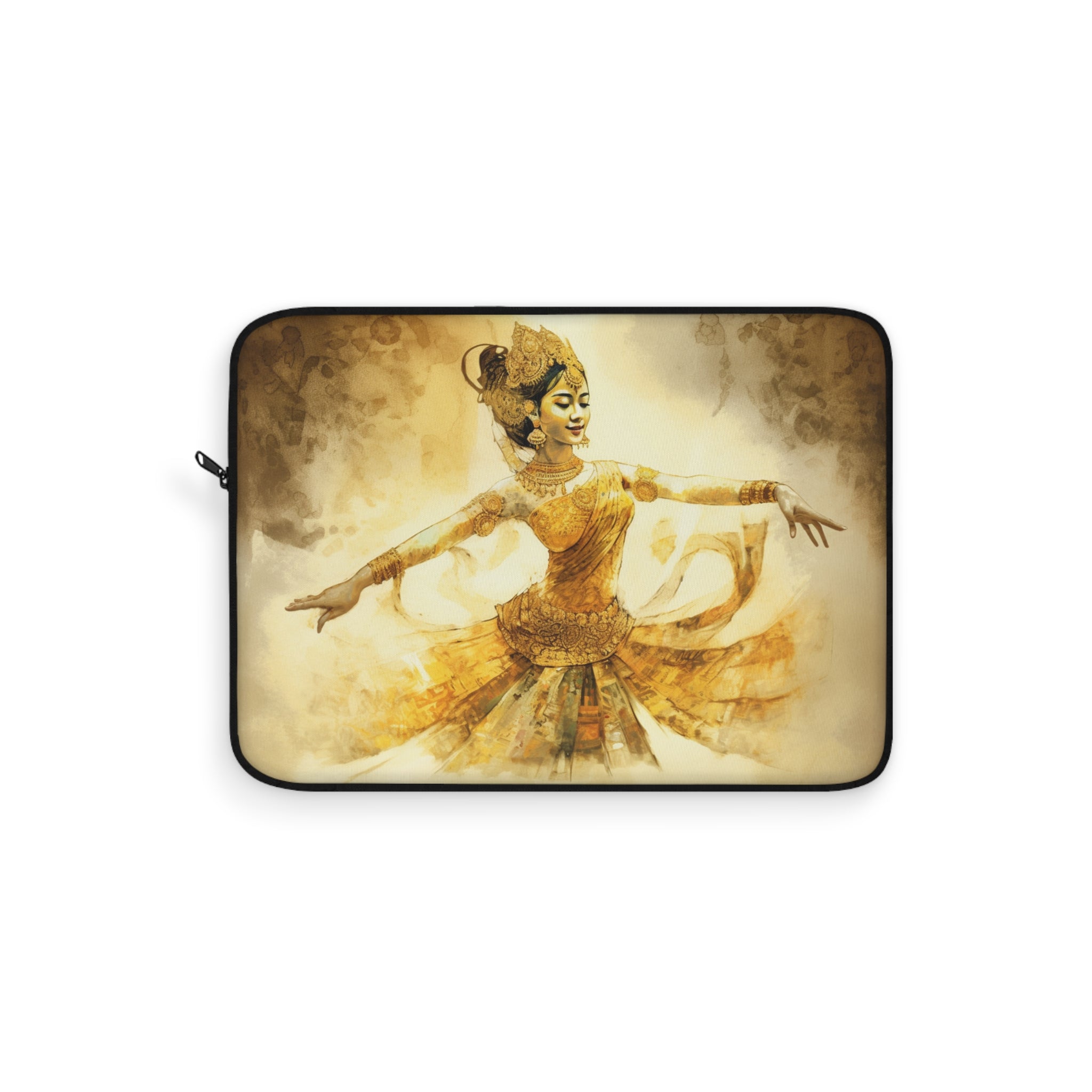 Golden Apsara Dancer Laptop Sleeve