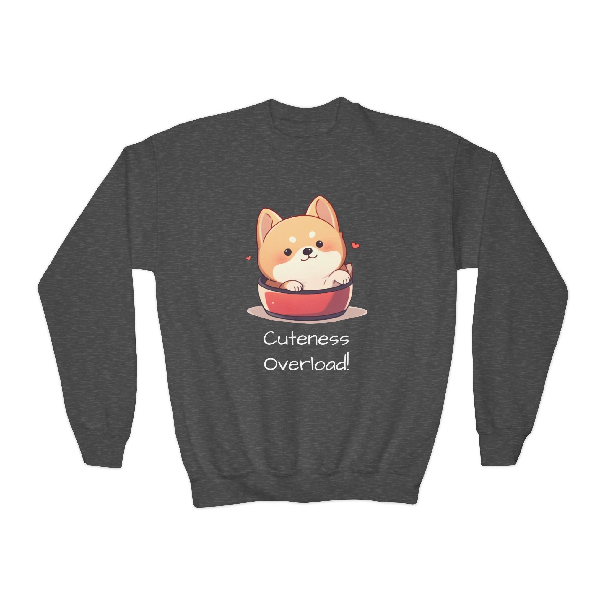 Cuteness Overload Youth Crewneck Sweatshirt