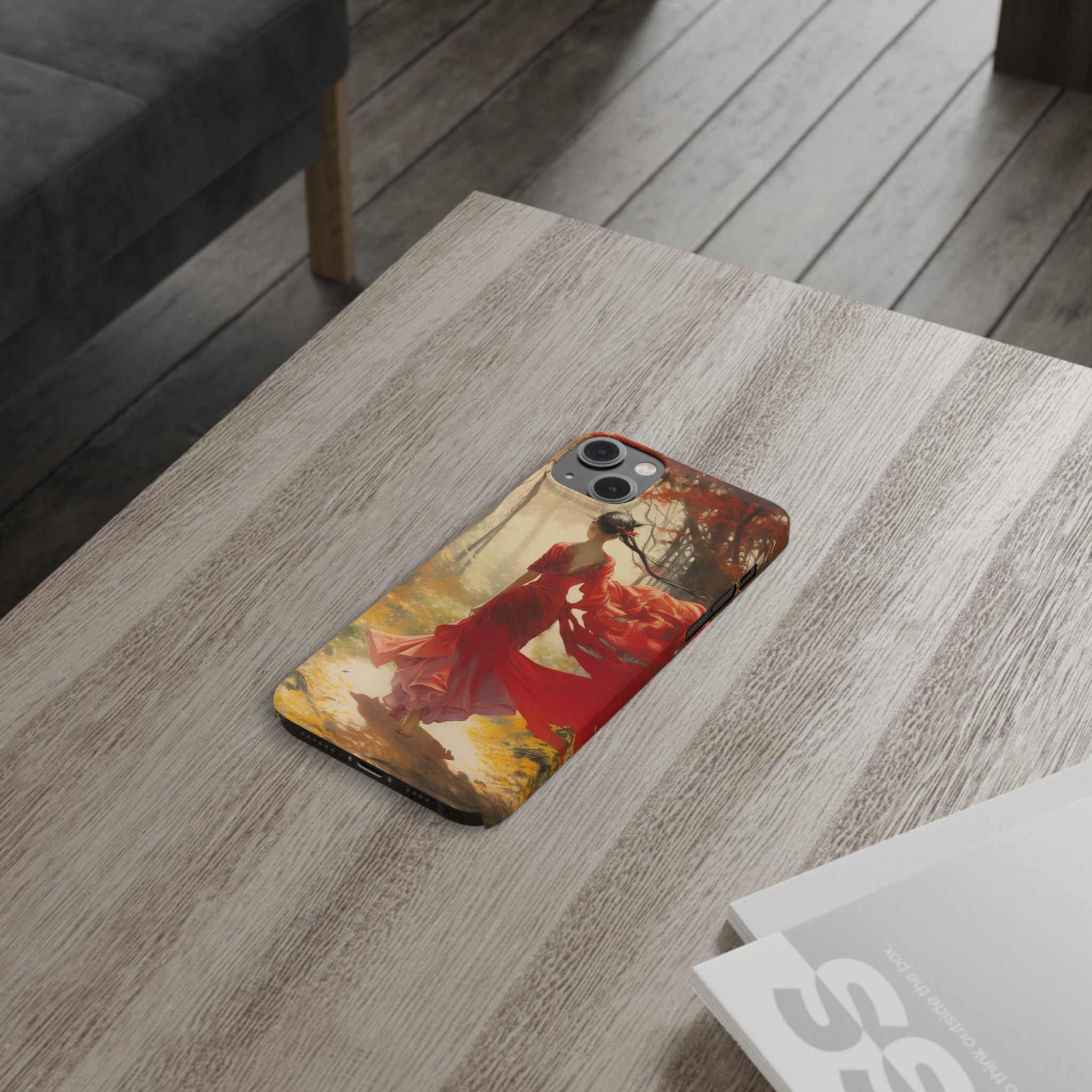 Crimson Journey Slim Phone Case